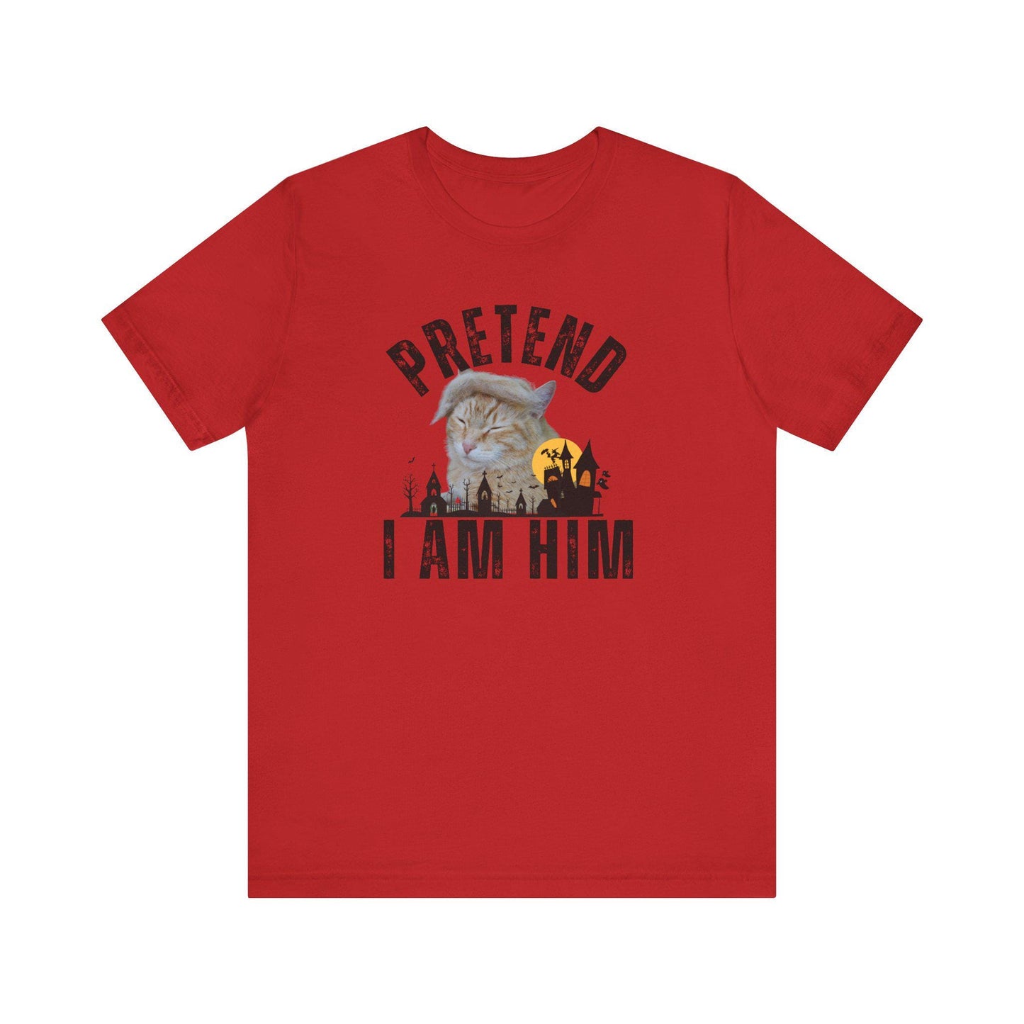 Funny Trump halloween shirt, trumpcat tshirt, pretend i am him funny trump tshirt. funny halloween tshirt gift, republican halloween tshirt