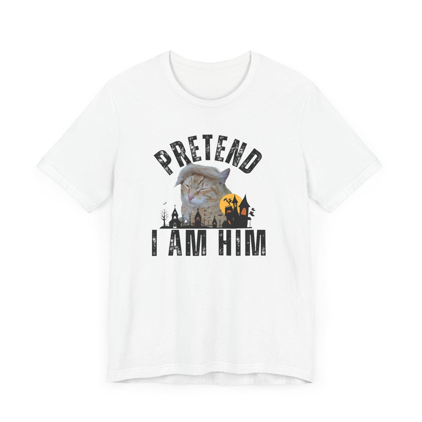 Funny Trump halloween shirt, trumpcat tshirt, pretend i am him funny trump tshirt. funny halloween tshirt gift, republican halloween tshirt