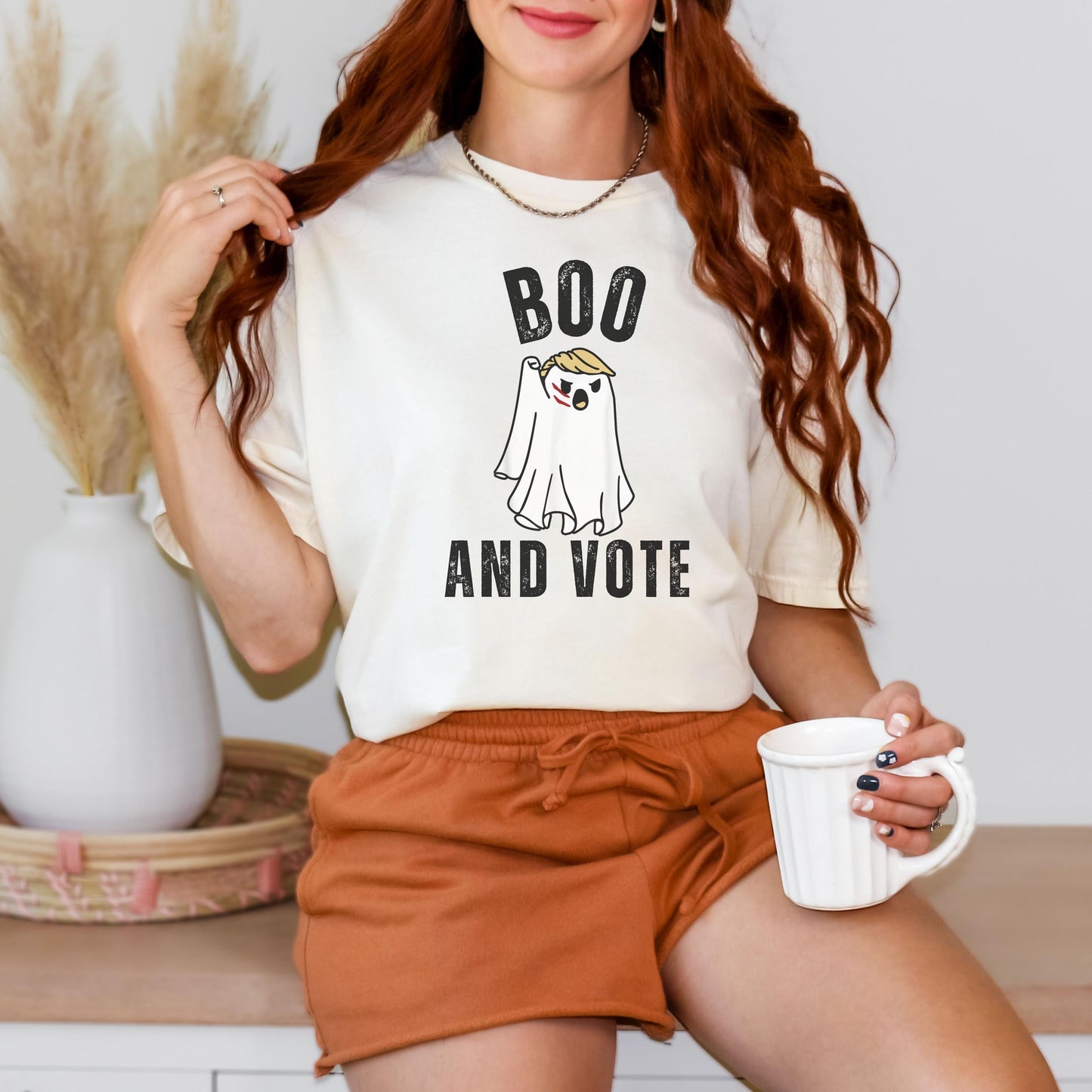 Comfort Colors Halloween Trump Boo Shirt, Trump Ghost shirt, Trump Fight Ghost tshirt, Republican Halloween Gift, Trump Halloween tee