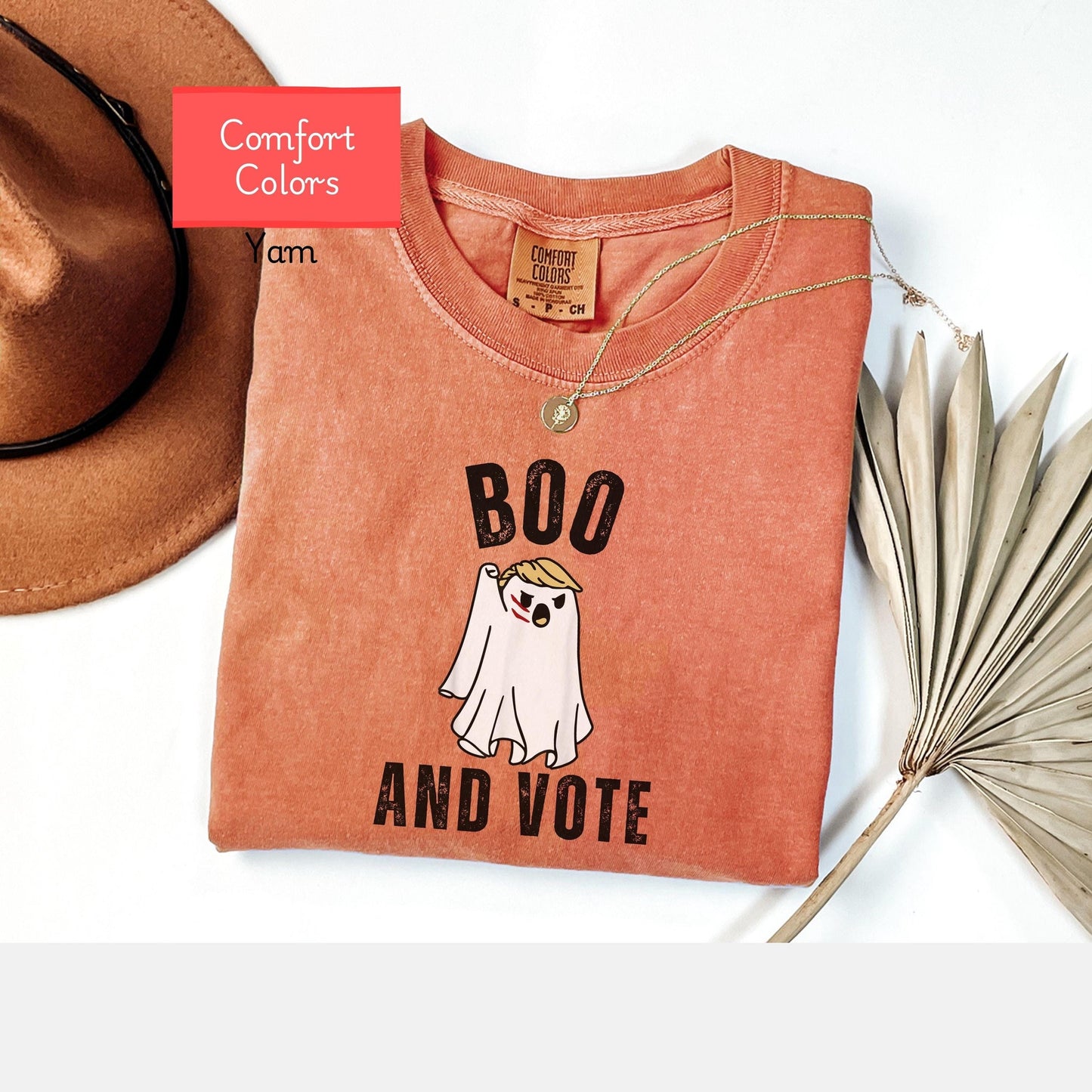 Comfort Colors Halloween Trump Boo Shirt, Trump Ghost shirt, Trump Fight Ghost tshirt, Republican Halloween Gift, Trump Halloween tee