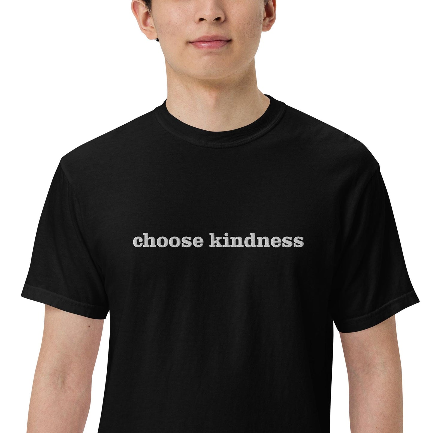 Embroidered Choose Kindness Comfort Colors Shirt, Teacher shirt, Friendship Gift, Back To School Teacher Shirt, Be Kind Shirt
