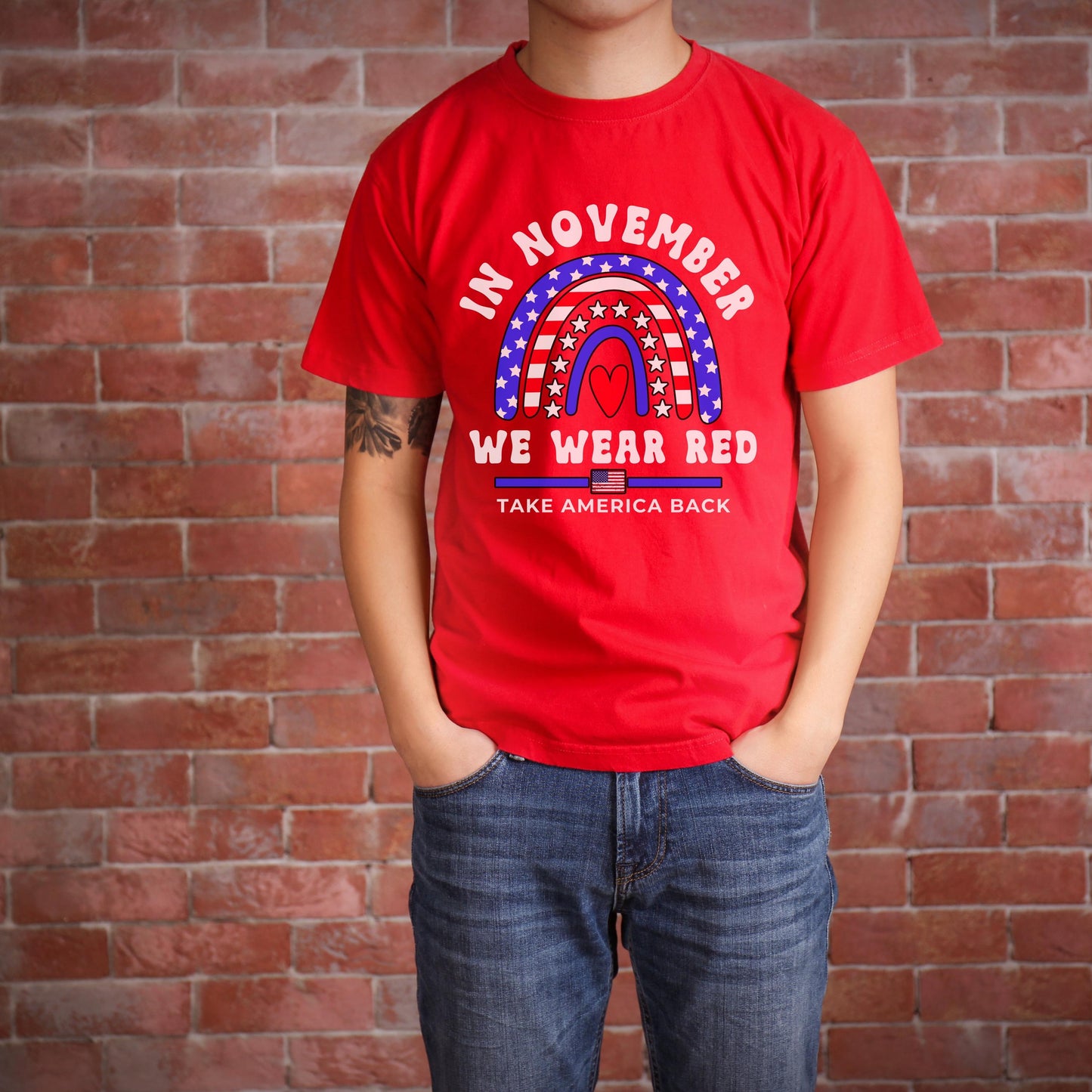 In November we wear red, Trump Vance shirt, political shirt republicans, Trump for president tshirt, take america back, trump supporter gift