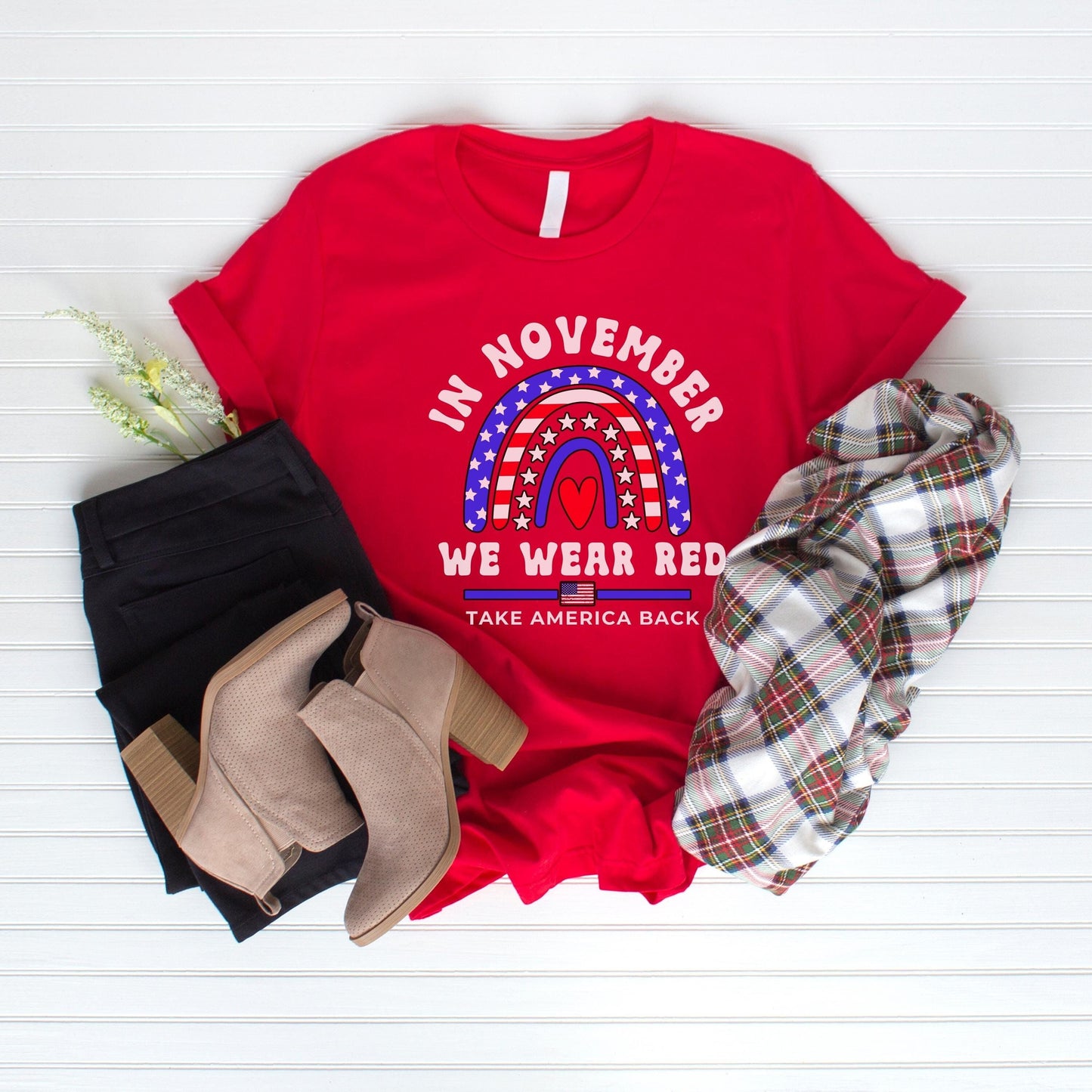 In November we wear red, Trump Vance shirt, political shirt republicans, Trump for president tshirt, take america back, trump supporter gift