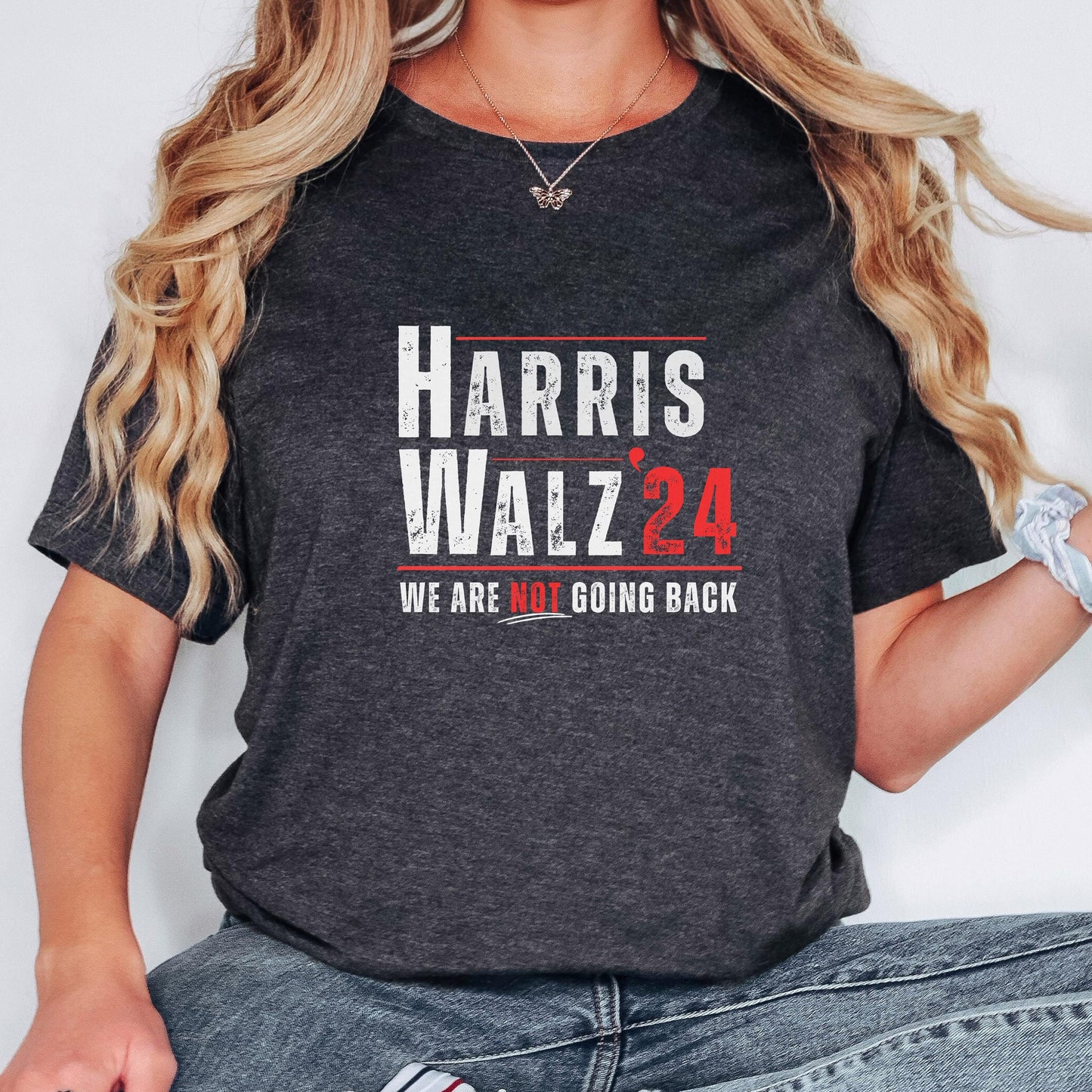 Harris Walz we are not going back shirt, 2024 for harris shirt, for Harris shirt, Tim Walz t-shirt, Democrat gift, harris for president tee