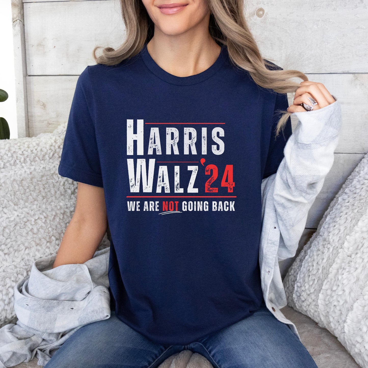 Harris Walz we are not going back shirt, 2024 for harris shirt, for Harris shirt, Tim Walz t-shirt, Democrat gift, harris for president tee