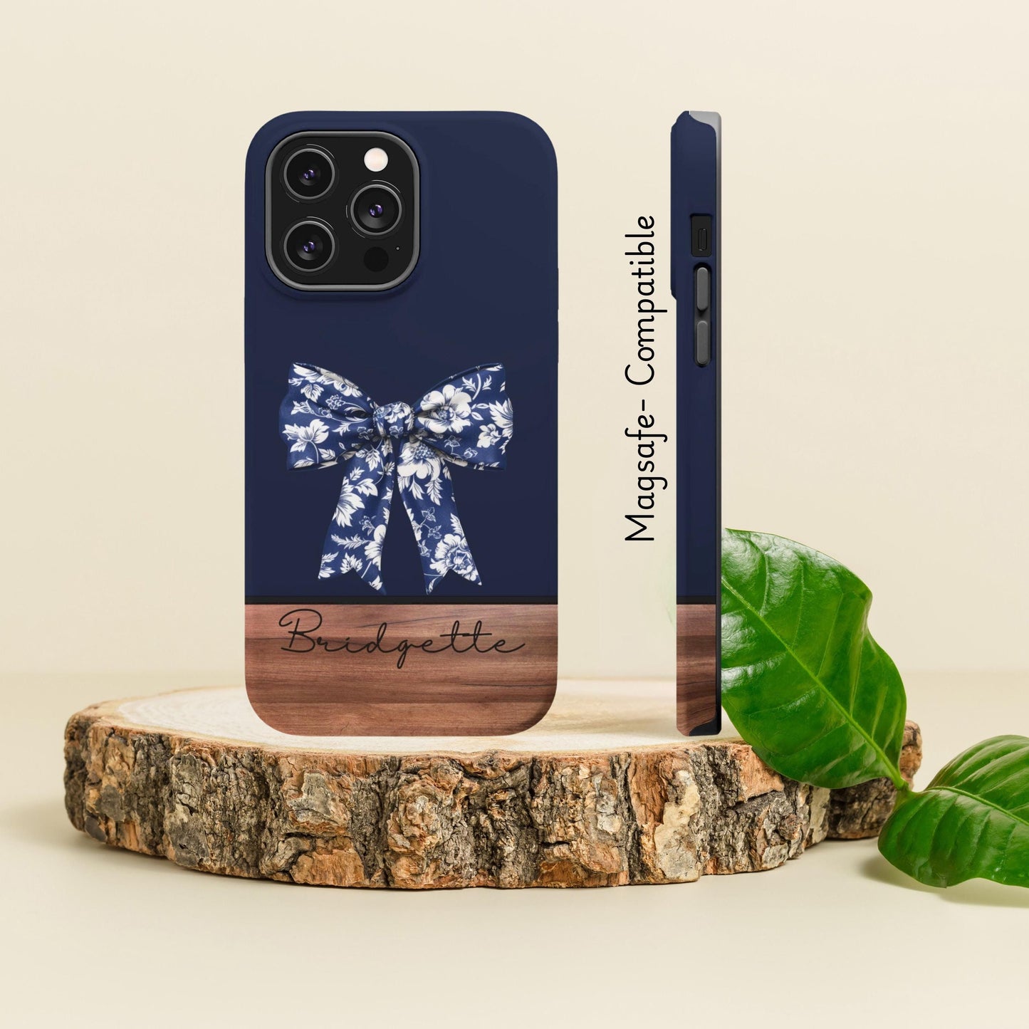 Custom Toile phone case, Magsafe compatible coquette bow tough case, Toile De Jouy iphone case for iPhone 16 pro max, iphone 15,14 pro max