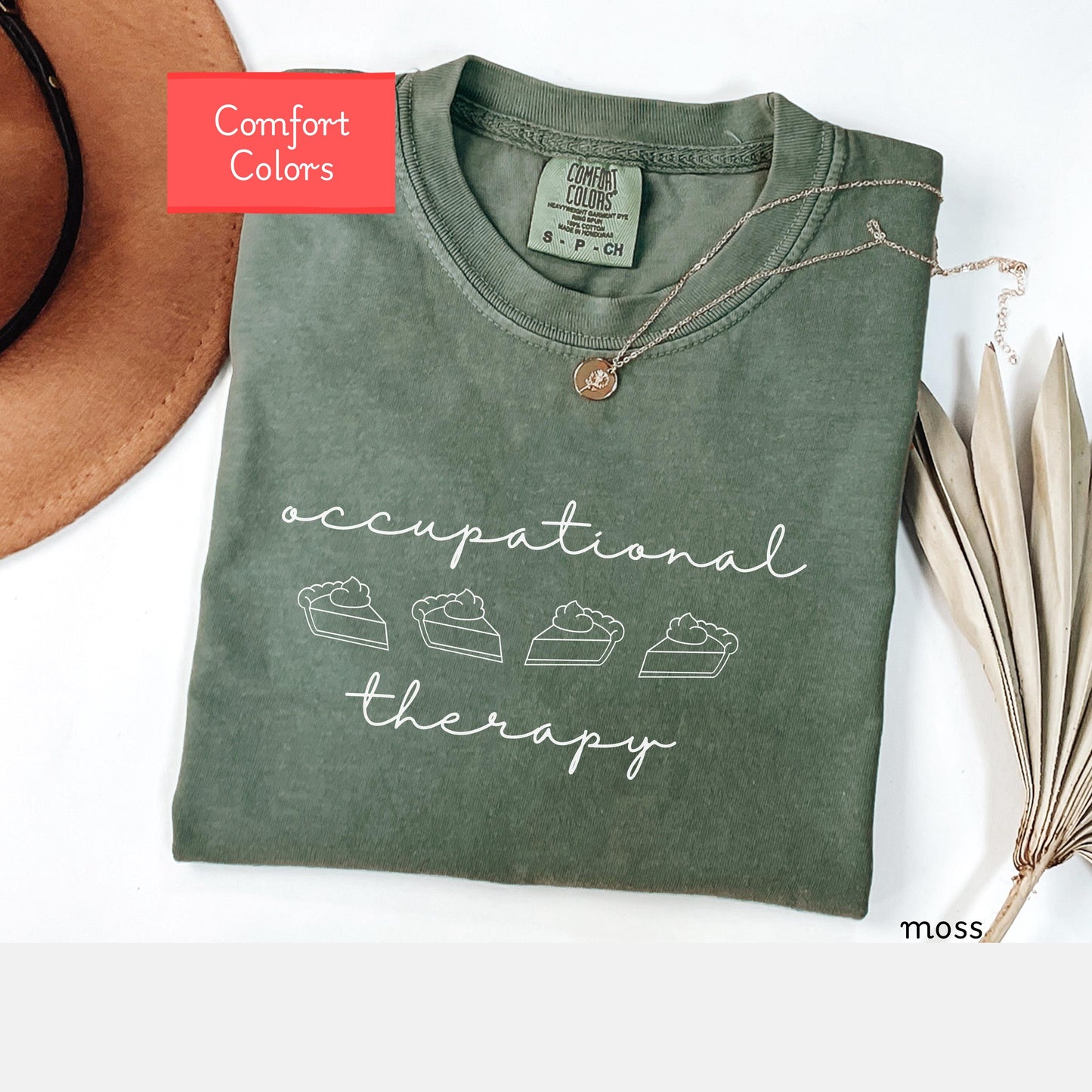 Comfort Colors Thanksgiving Shirt Occupational Therapist, Occupational Therapy Pumpkin Pie thirt, OT Shirt fall, pie shirt for sped team OT