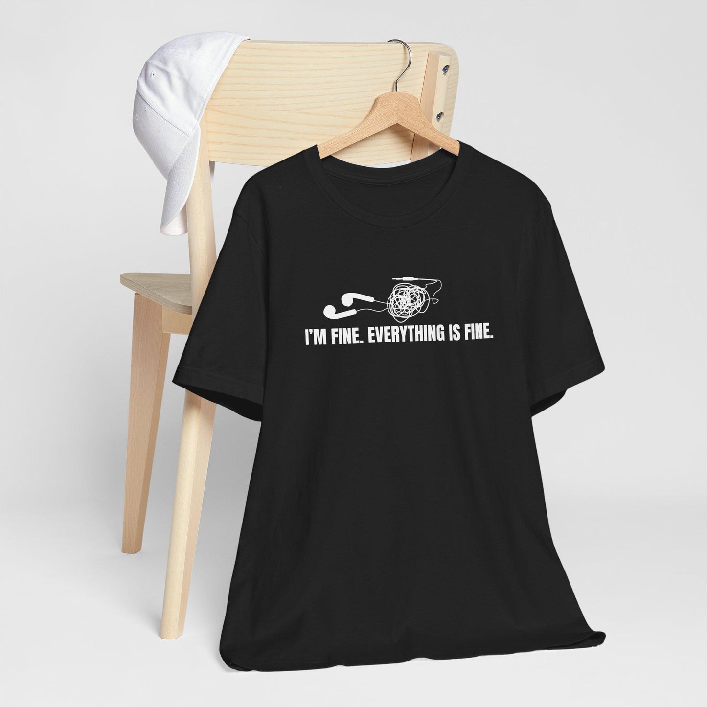 Funny It's fine I'm Fine Everything is fine shirt, Cute introvert tshirt, Sarcastic Mental Shirt, adult humor shirt, funny sayings gift