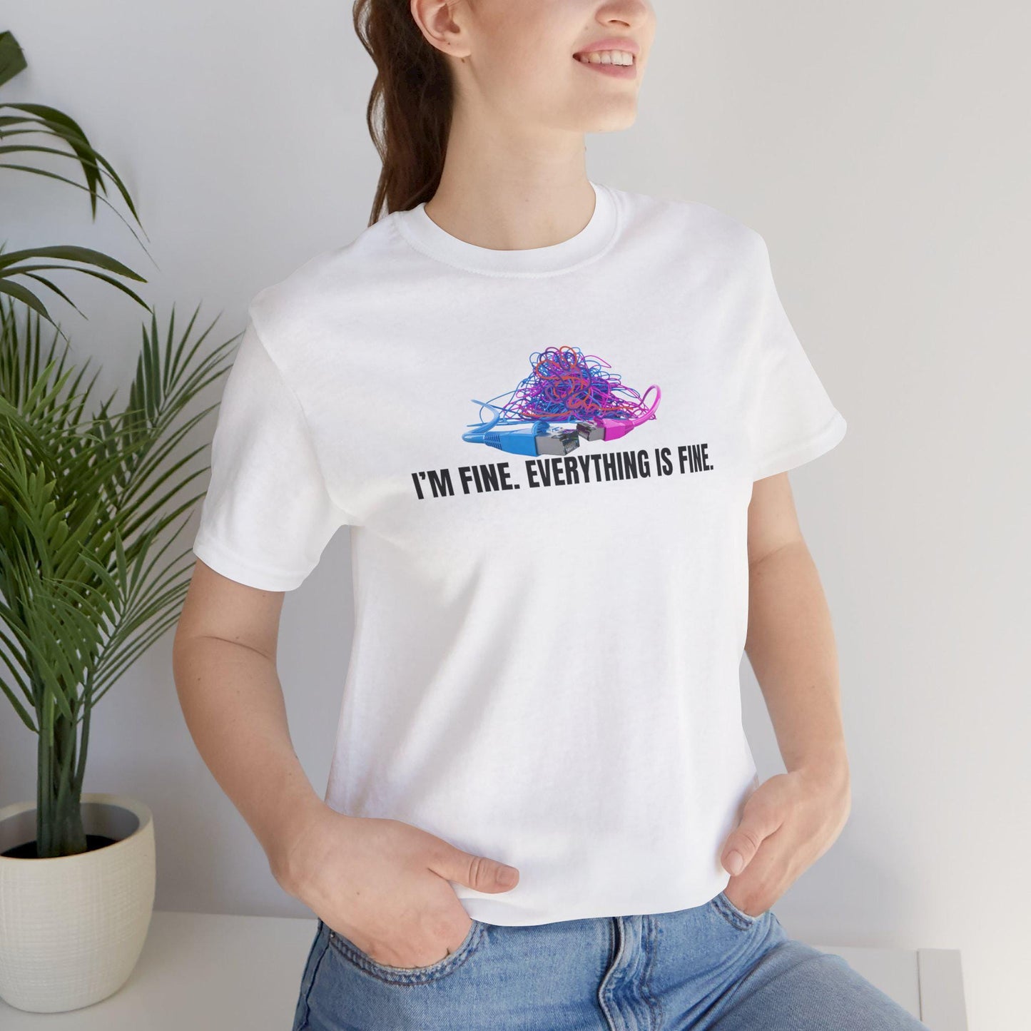 It's fine I'm Fine Everything is fine shirt, IT department tshirt, Funny sarcastic tech support shirt, system operations specialist tshirt