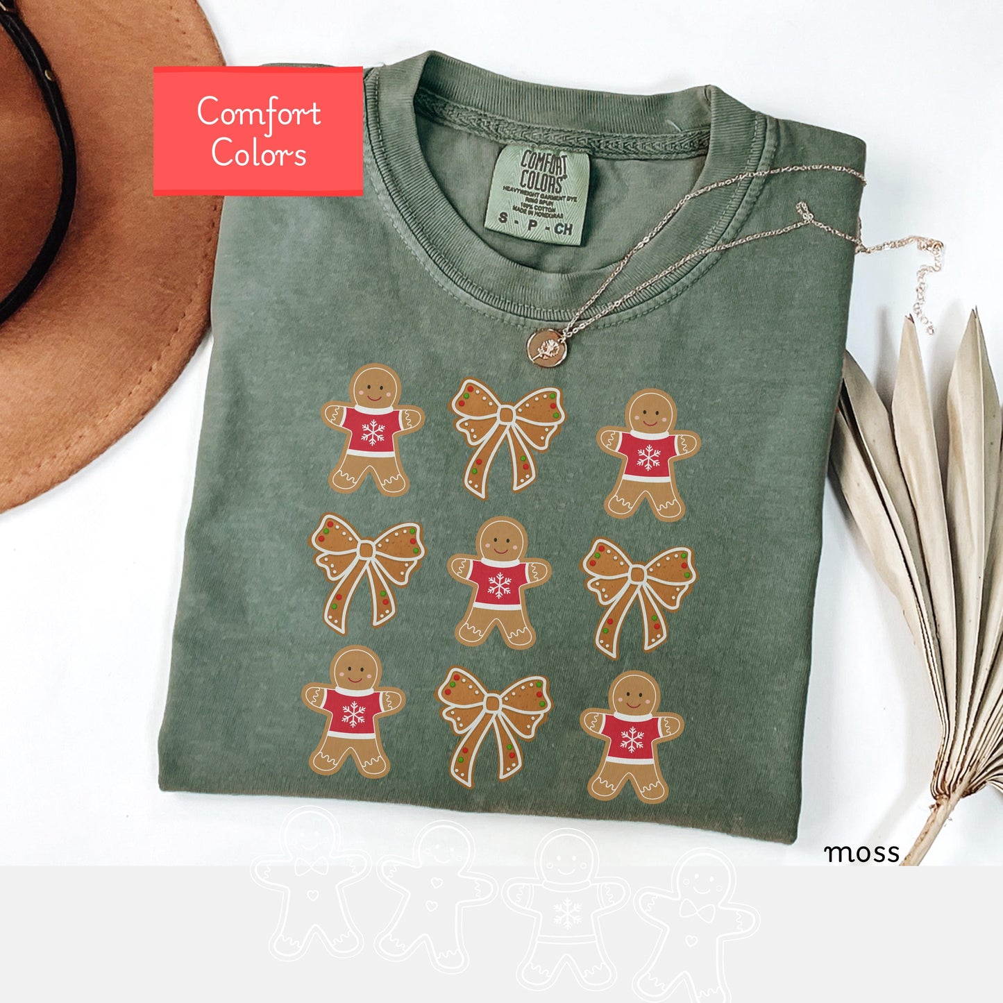 Comfort Colors coquette christmas shirt, Christmas Cookies shirt, Gingerbread cookies Shirt, Baking Shirt, coquette bow shirt holiday season