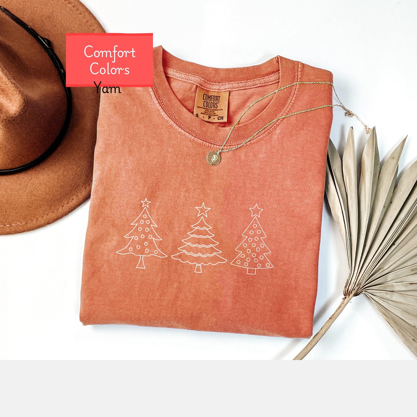 Christmas tree Shirt, Comfort Colors shirt Holiday season, Christmas shirt gift for mom, crewneck tee for christmas gift
