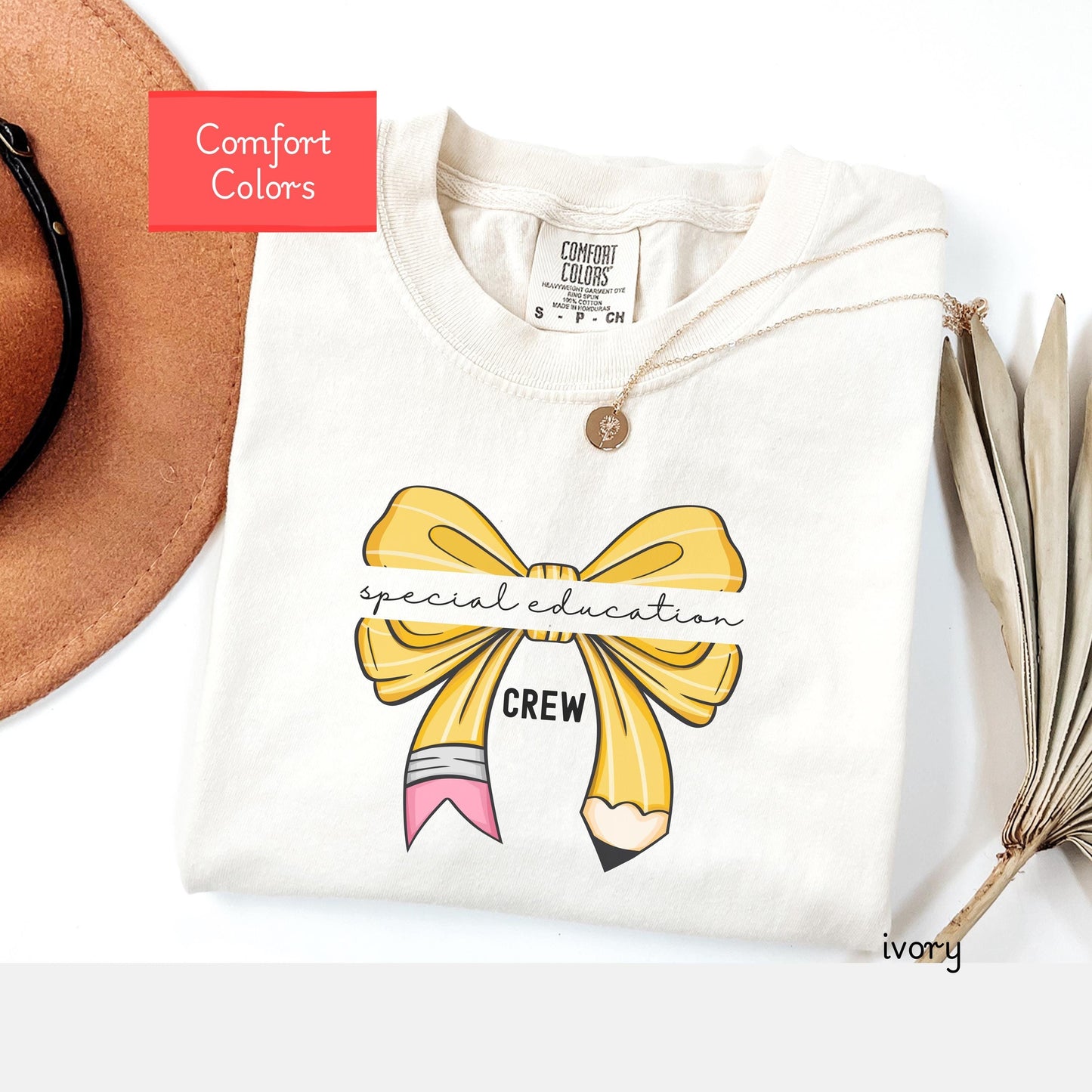 Comfort Colors® special education teacher shirt, coquette bow special ed crew t shirt, sped teacher gift, specials squad shirt, specials tee