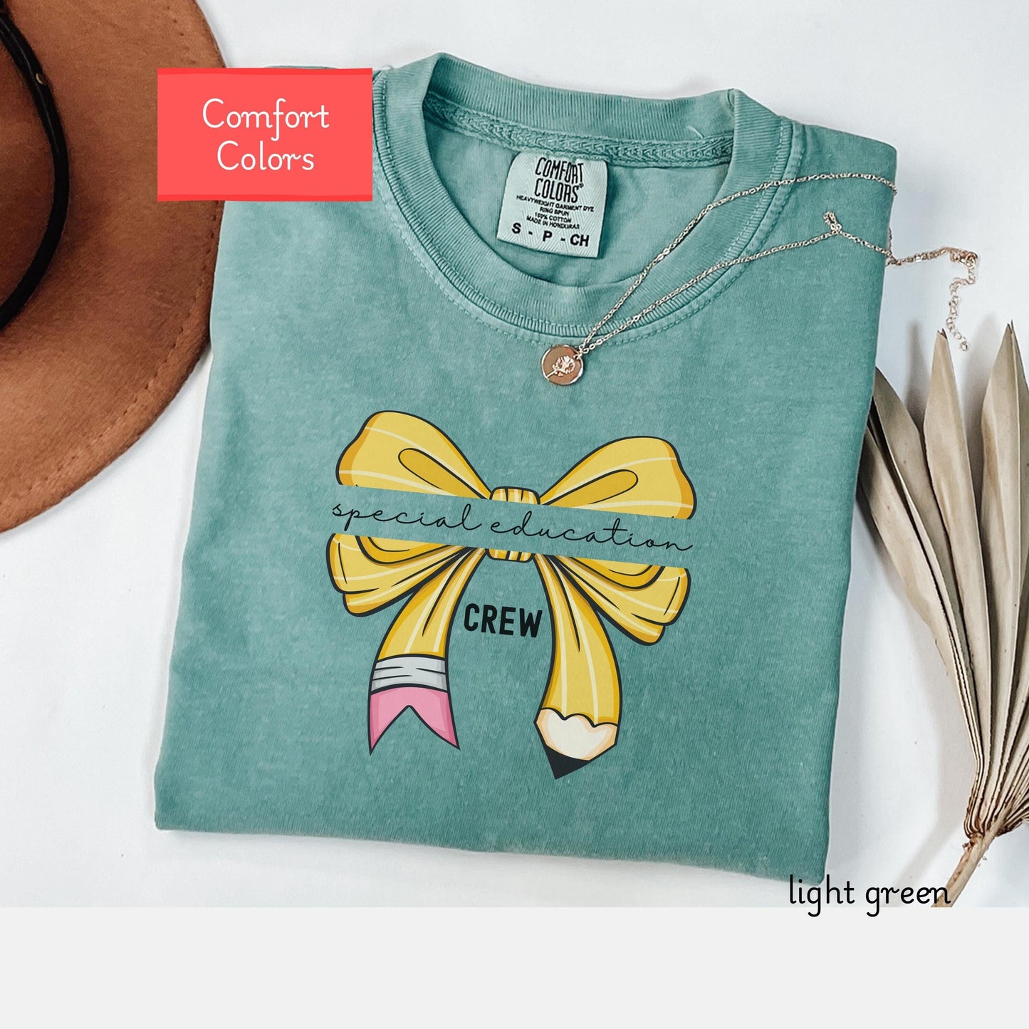 Comfort Colors® special education teacher shirt, coquette bow special ed crew t shirt, sped teacher gift, specials squad shirt, specials tee
