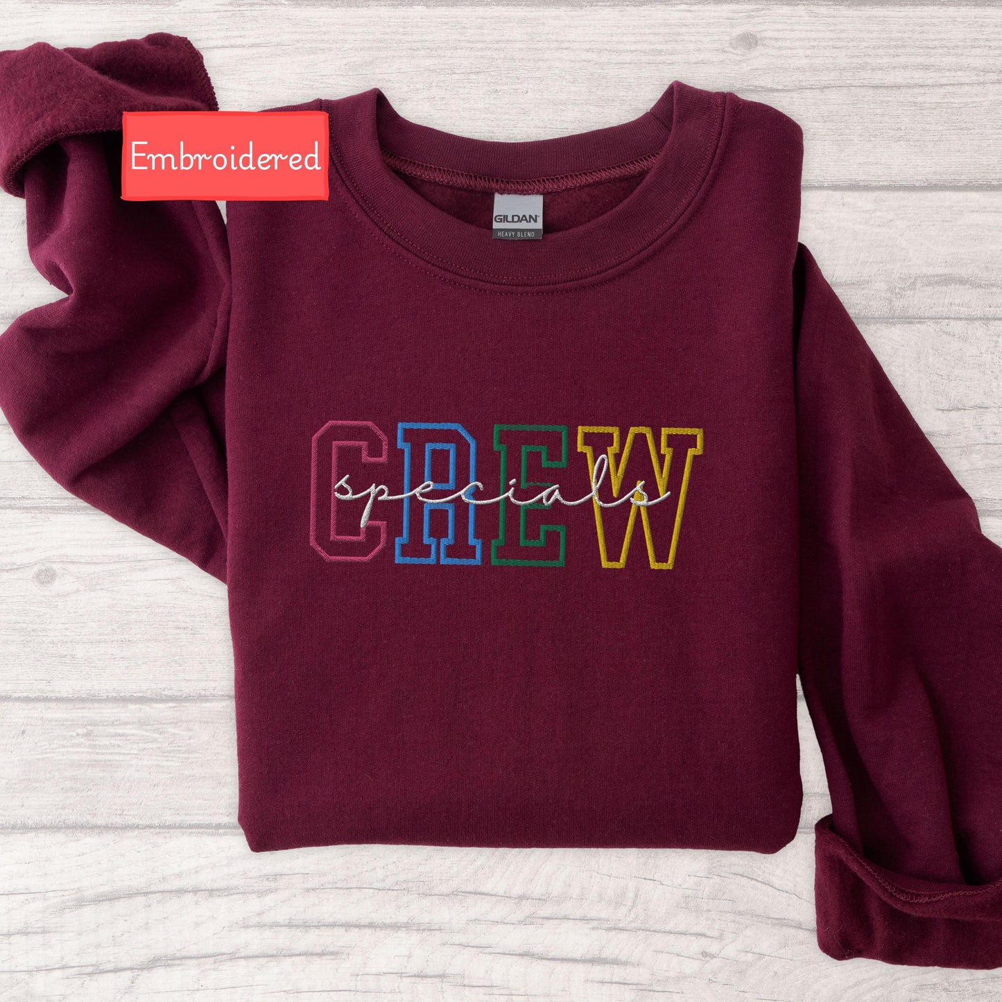 Embroidered specials teacher sweatshirt, specials crew sweater, special education sweatshirt, sped teacher gift, specials squad appreciation