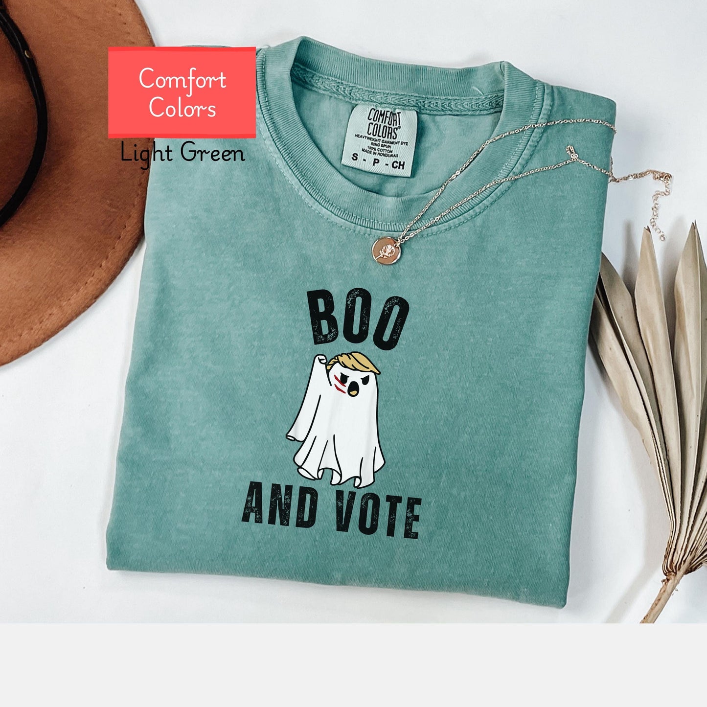 Comfort Colors Halloween Trump Boo Shirt, Trump Ghost shirt, Trump Fight Ghost tshirt, Republican Halloween Gift, Trump Halloween tee