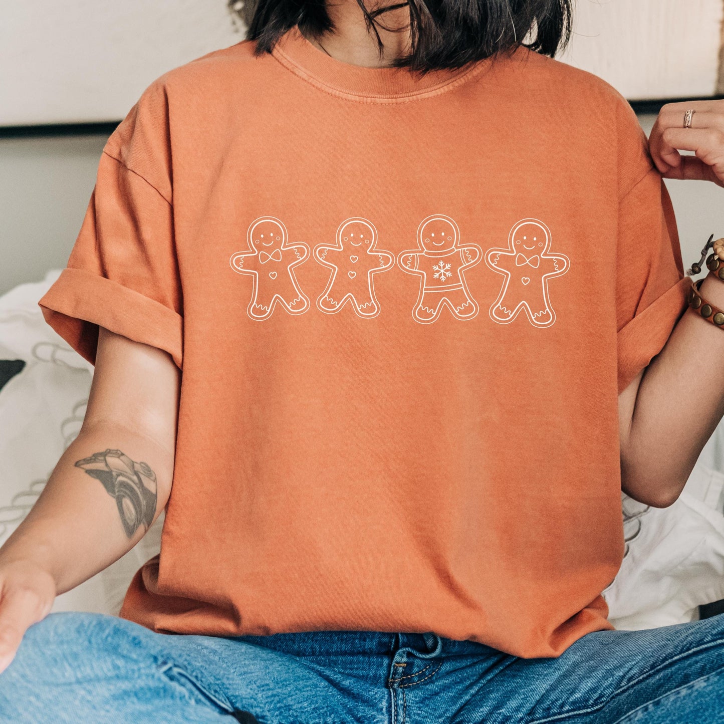 Comfort Colors Cookies Shirt, Christmas Gingerbread Shirt, Christmas Baking Shirt, Cute gingerbread cookies, Holiday season Shirt