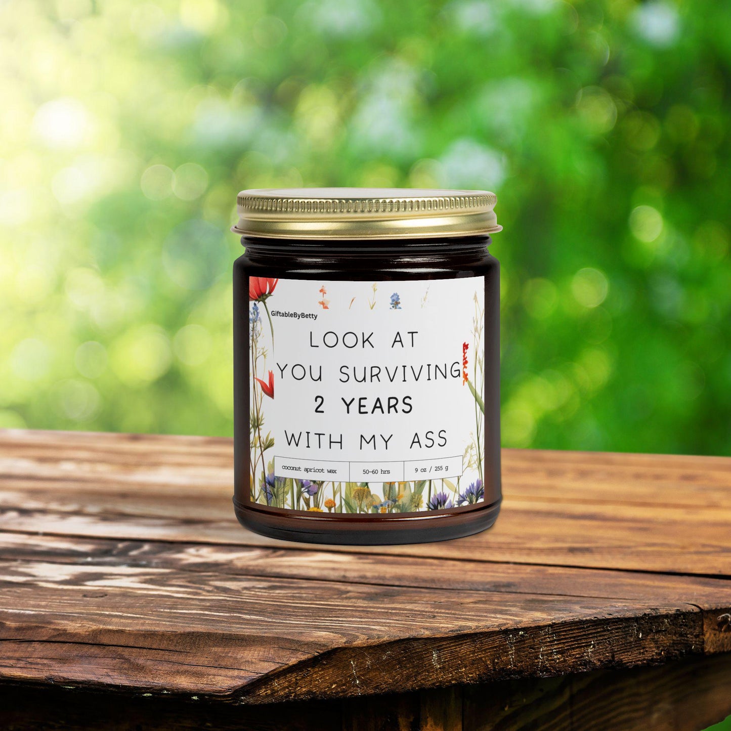 Second Year Anniversary Candle, Funny 2 Year Married Anniversary Gift for Husband, 2 year relationship gift for boyfriend, 2 Year Friendship