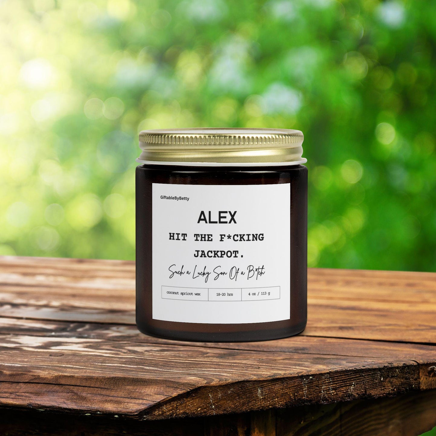 Funny Personalized Engagement Candle, Wedding Candle gift, Bachelorette Party gift for bride groom, Custom Engagement Gift for Bridal Party