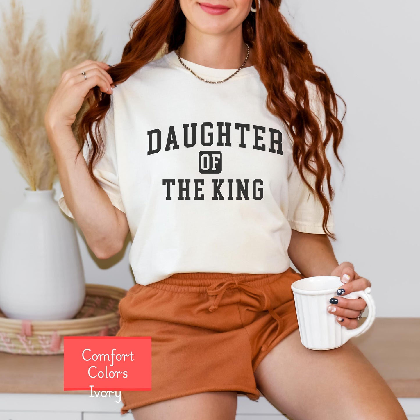 Daughter of the King Christian shirt, faith based encouraging tshirt, God is good tshirt, religious t-shirt gift for Christians, Jesus Shirt
