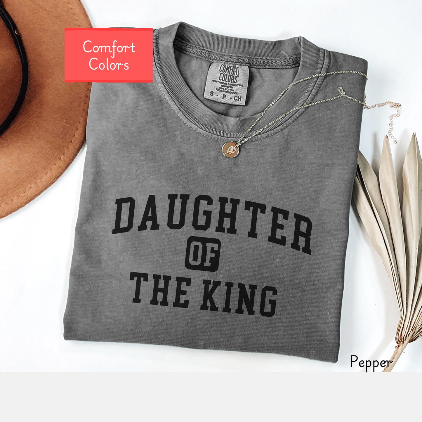 Daughter of the King Christian shirt, faith based encouraging tshirt, God is good tshirt, religious t-shirt gift for Christians, Jesus Shirt
