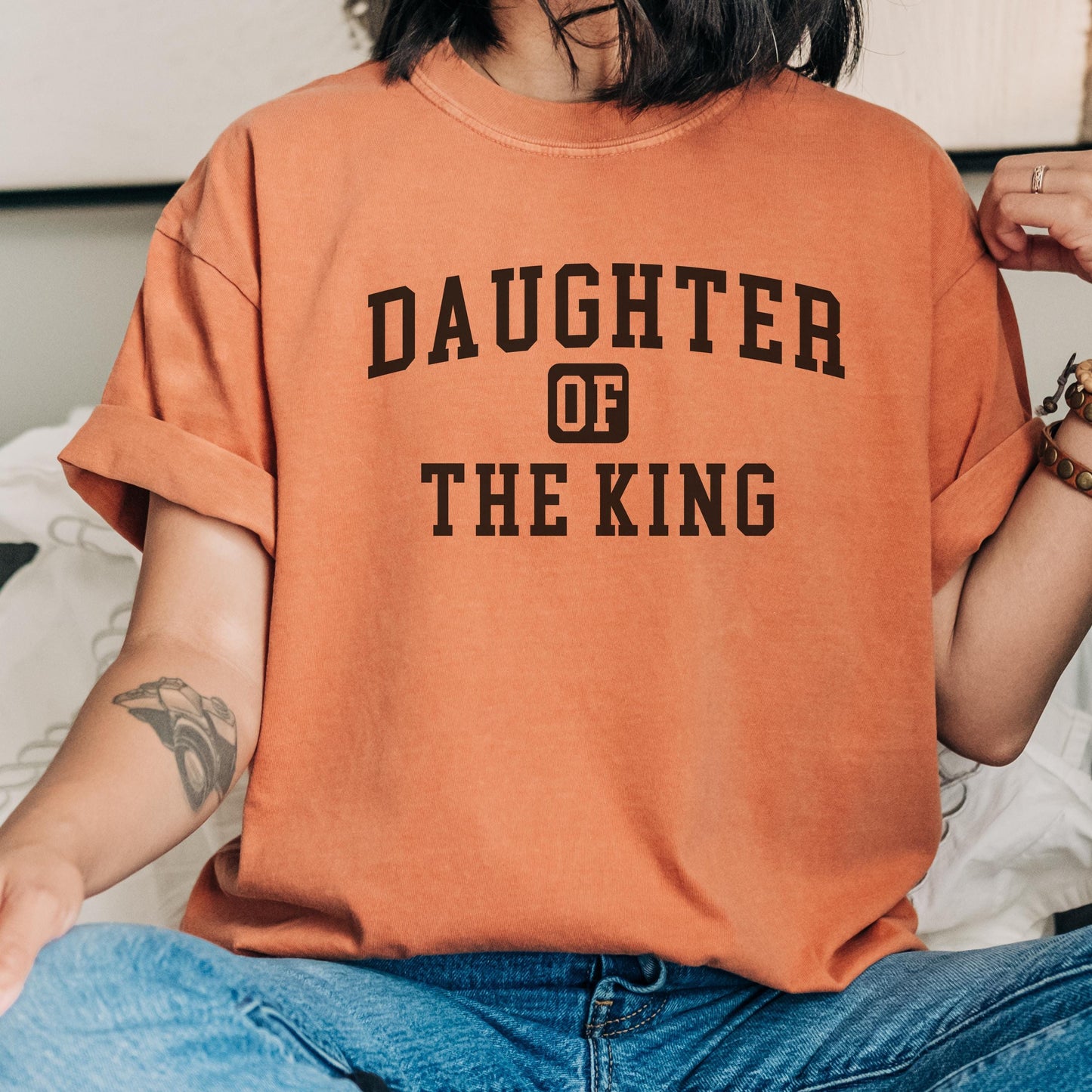 Daughter of the King Christian shirt, faith based encouraging tshirt, God is good tshirt, religious t-shirt gift for Christians, Jesus Shirt