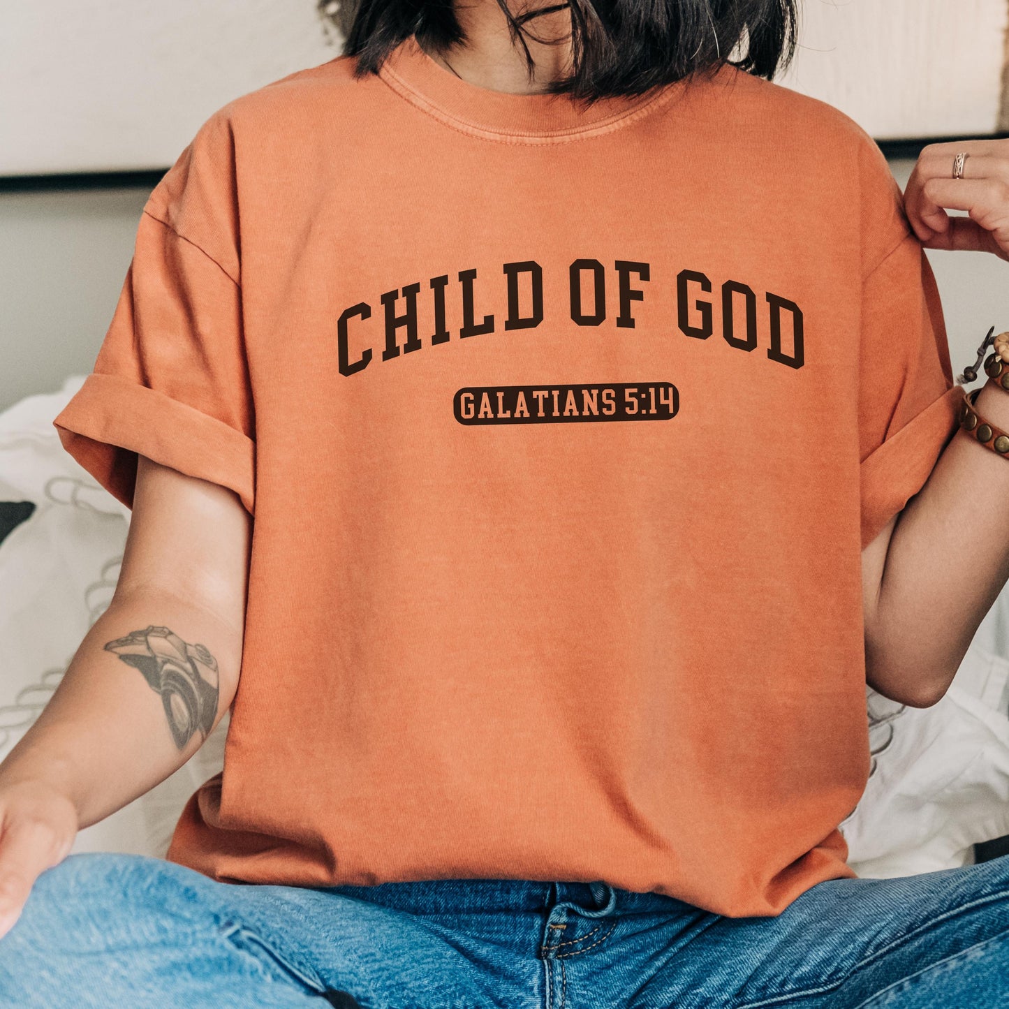 Comfort Colors Child of God shirt, Christian shirt, bible verse tshirt, faith based tshirt, encouraging religious shirt gift for friend