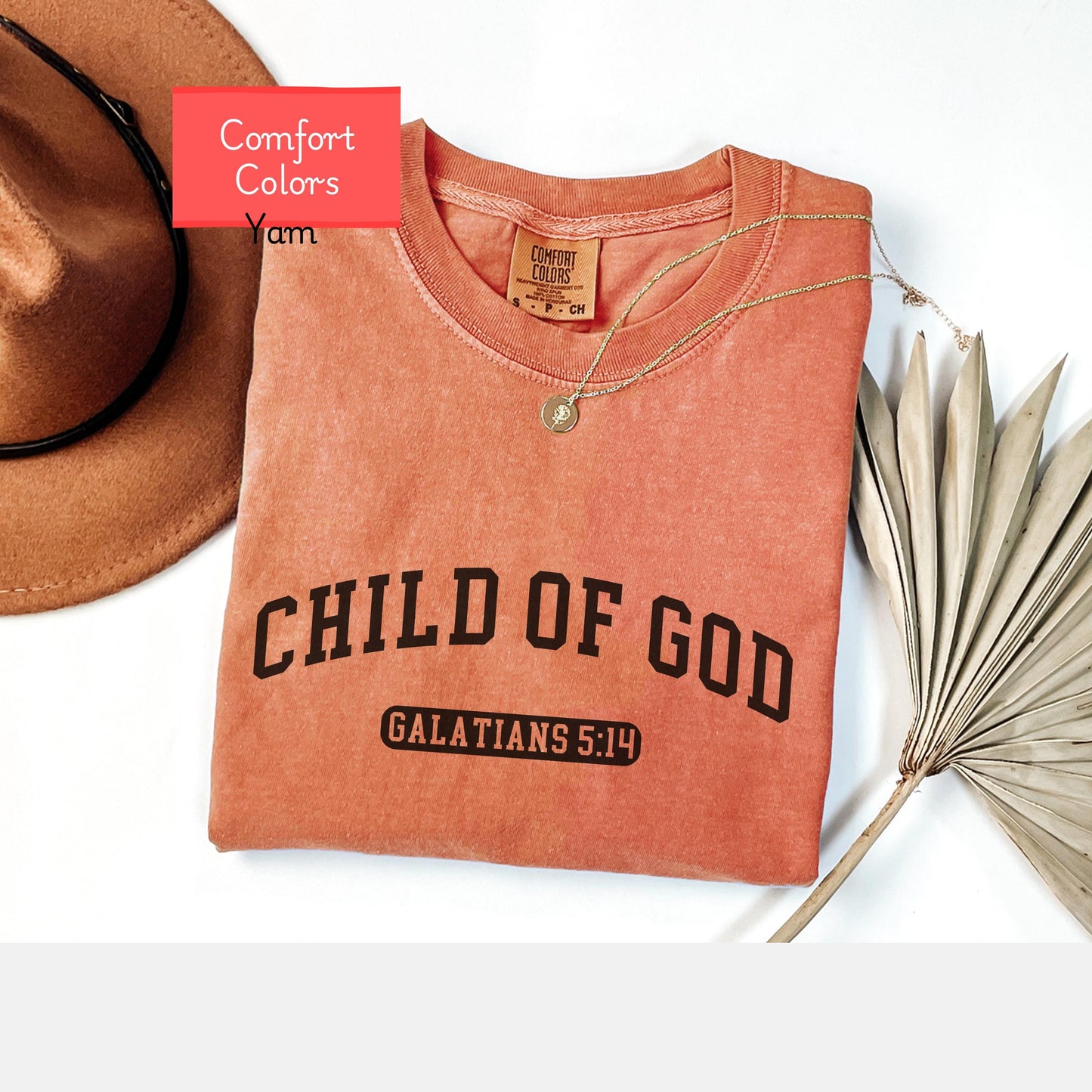 Comfort Colors Child of God shirt, Christian shirt, bible verse tshirt, faith based tshirt, encouraging religious shirt gift for friend