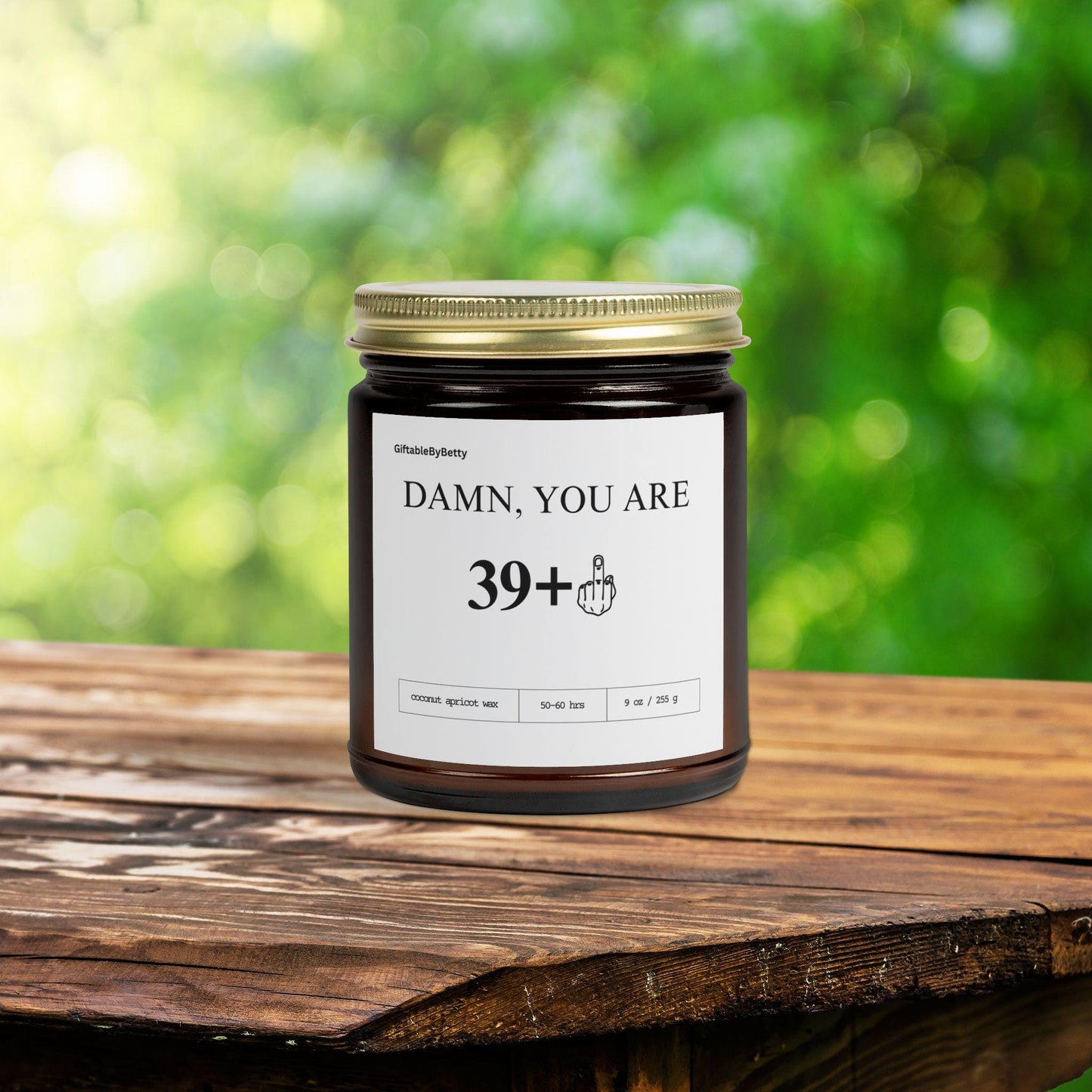 40th birthday Candle Funny, best friend candle for birthday, corporate gift for coworker, fifty and fabulous, gag gift candle for bestie