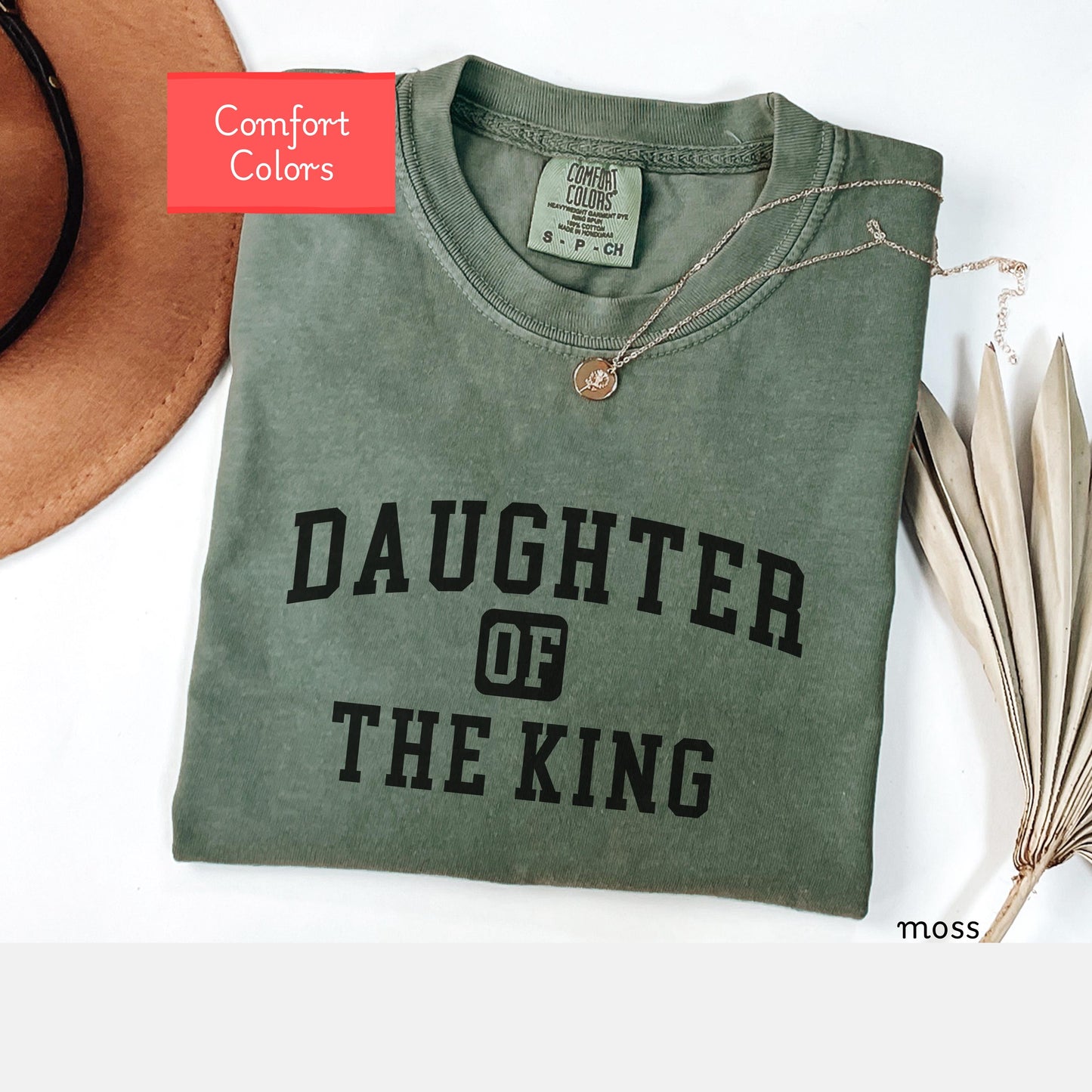 Daughter of the King Christian shirt, faith based encouraging tshirt, God is good tshirt, religious t-shirt gift for Christians, Jesus Shirt