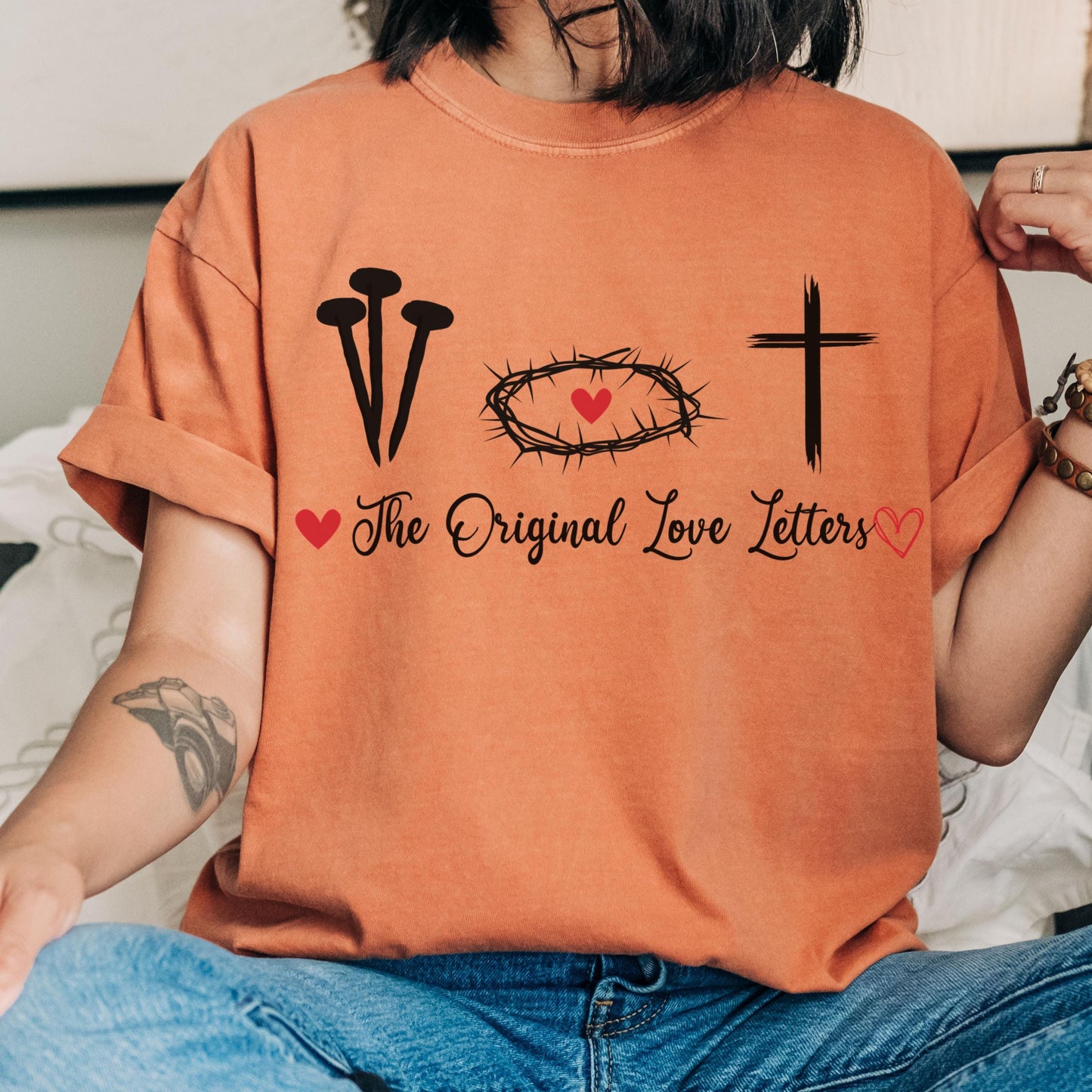 Comfort Colors Christian shirt, Faith based tshirt, christian easter gift, the cross tshirt, God is good, Jesus tshirt