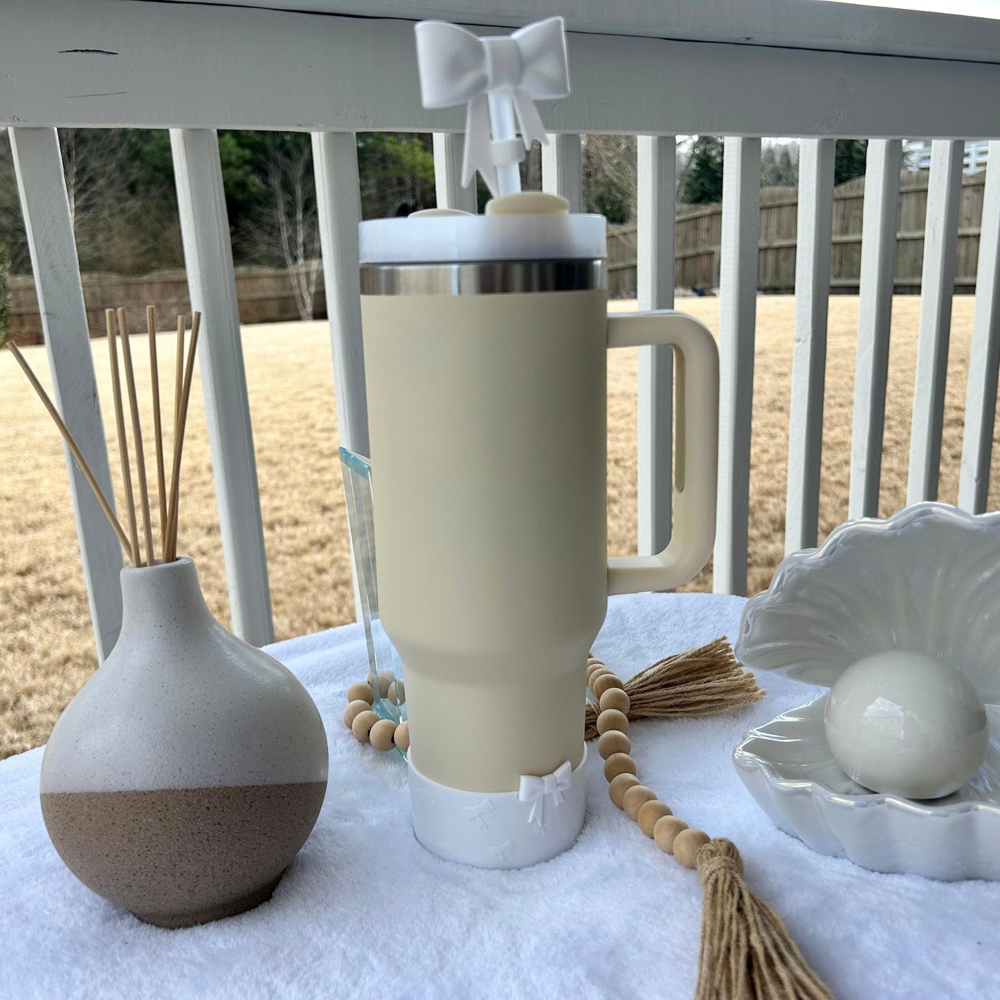 Bride & Groom Tumblers custom, engraved 40oz personalized bride tumbler cup, personalized groom tumbler, coquette bow topper and boot