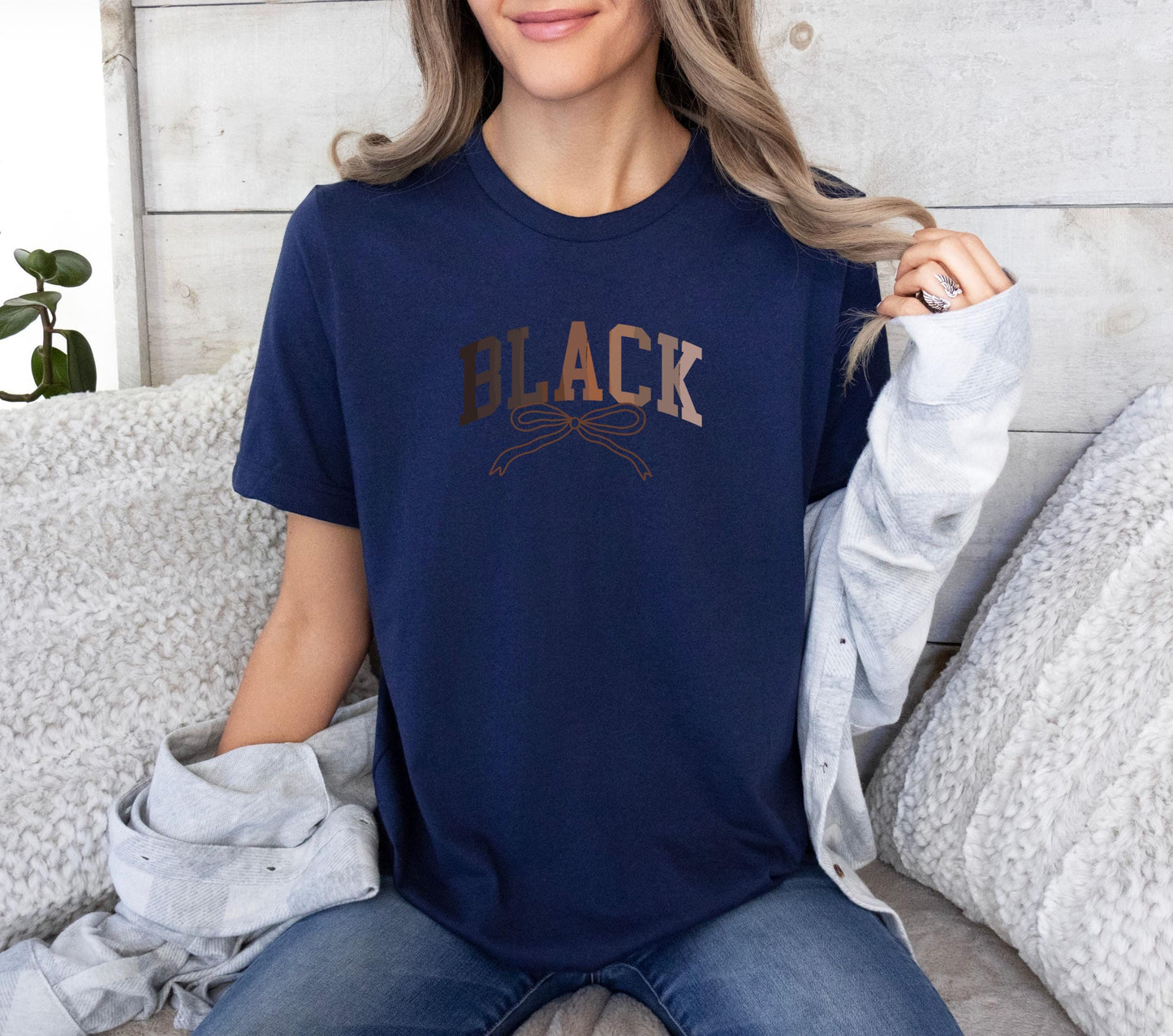 Coquette black woman shirt, Black History tshirt, melanated black girl shirt with bow, melanin black lives shirt, black girl shirt,