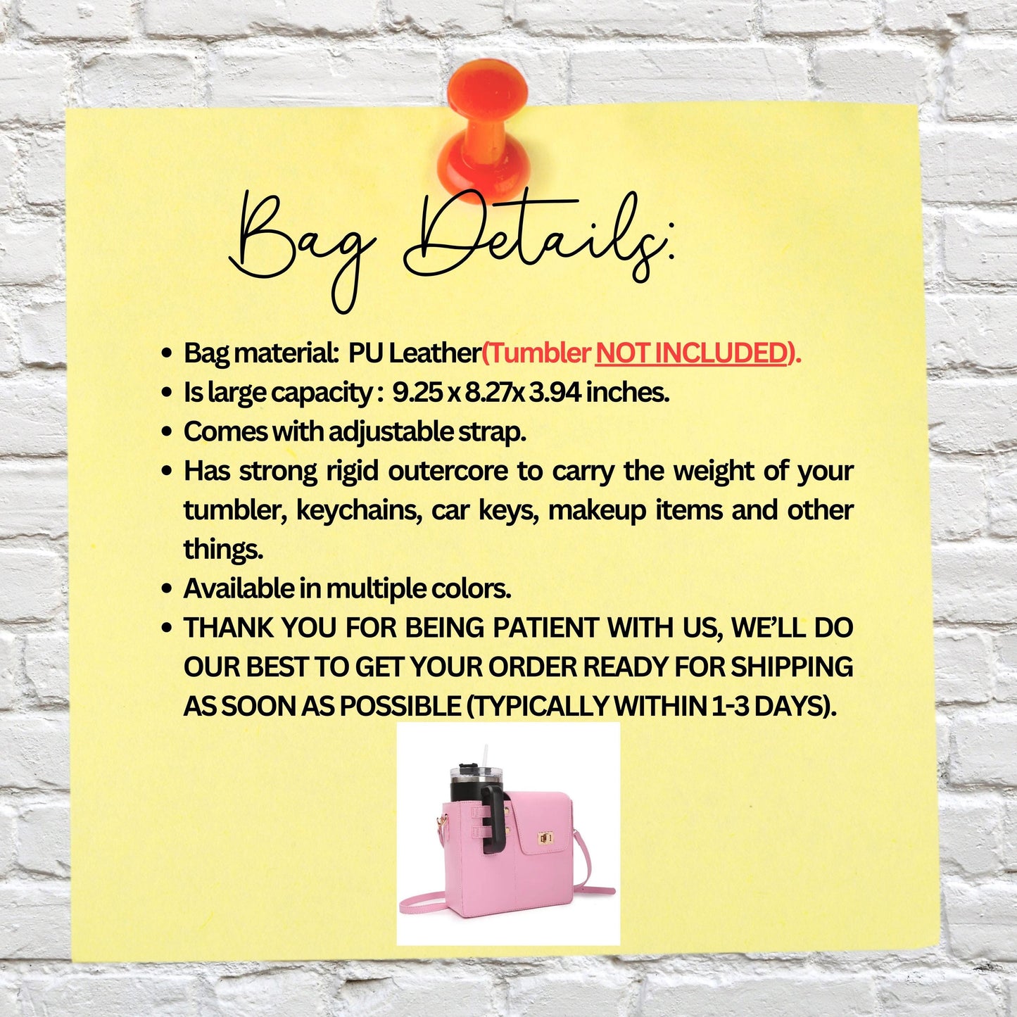 Water cup bag with strap, Crossbody tumbler bag, portable outdoor purse for tumbler, large capacity tumbler purse, tumbler accessory bag