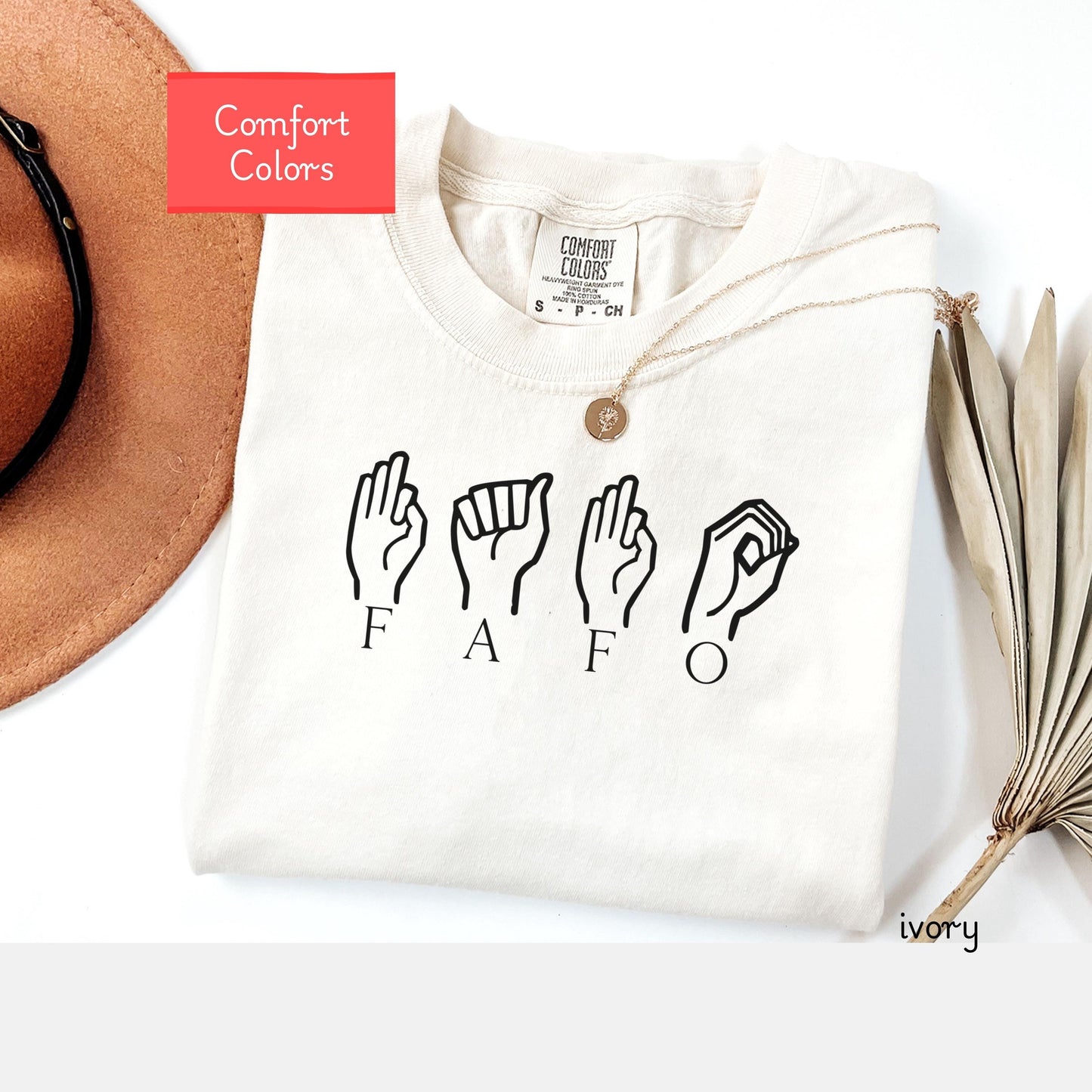 Comfort colors sign language FAFO shirt, FDT, save democracy, funny political shirt, Politics sarcasm tee, antitrump shirt, the 92 percenter