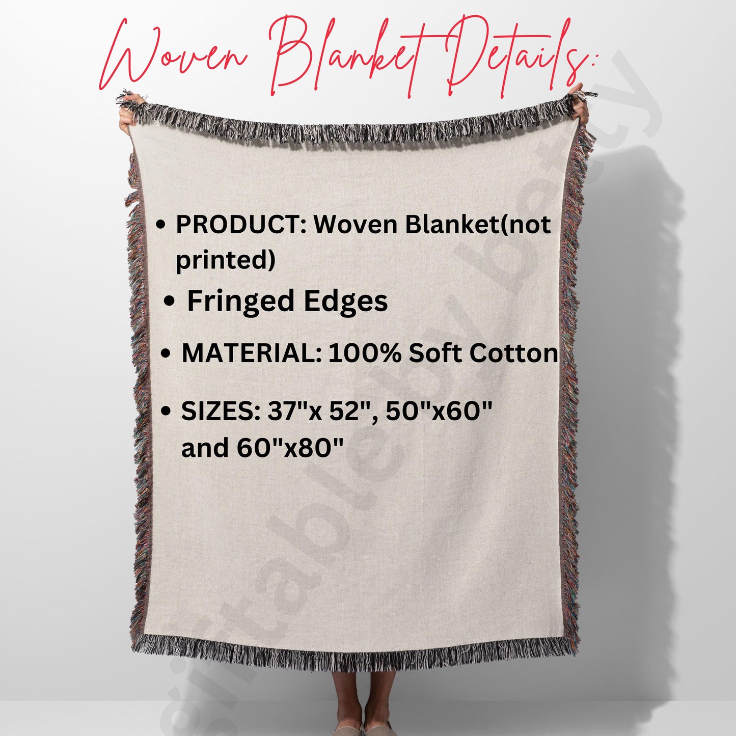 Personalized woven blanket, custom beach blanket, throw blanket bachelorette, picnic blanket, custom blanket for grandma, blanket with name