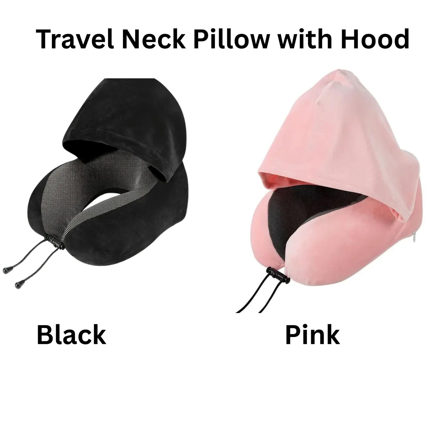 Travel Gift Box Set, Long flights Comfort Traveling Essentials, Airplane Neck Pillow with hoodie, Full time traveler blanket gift for her