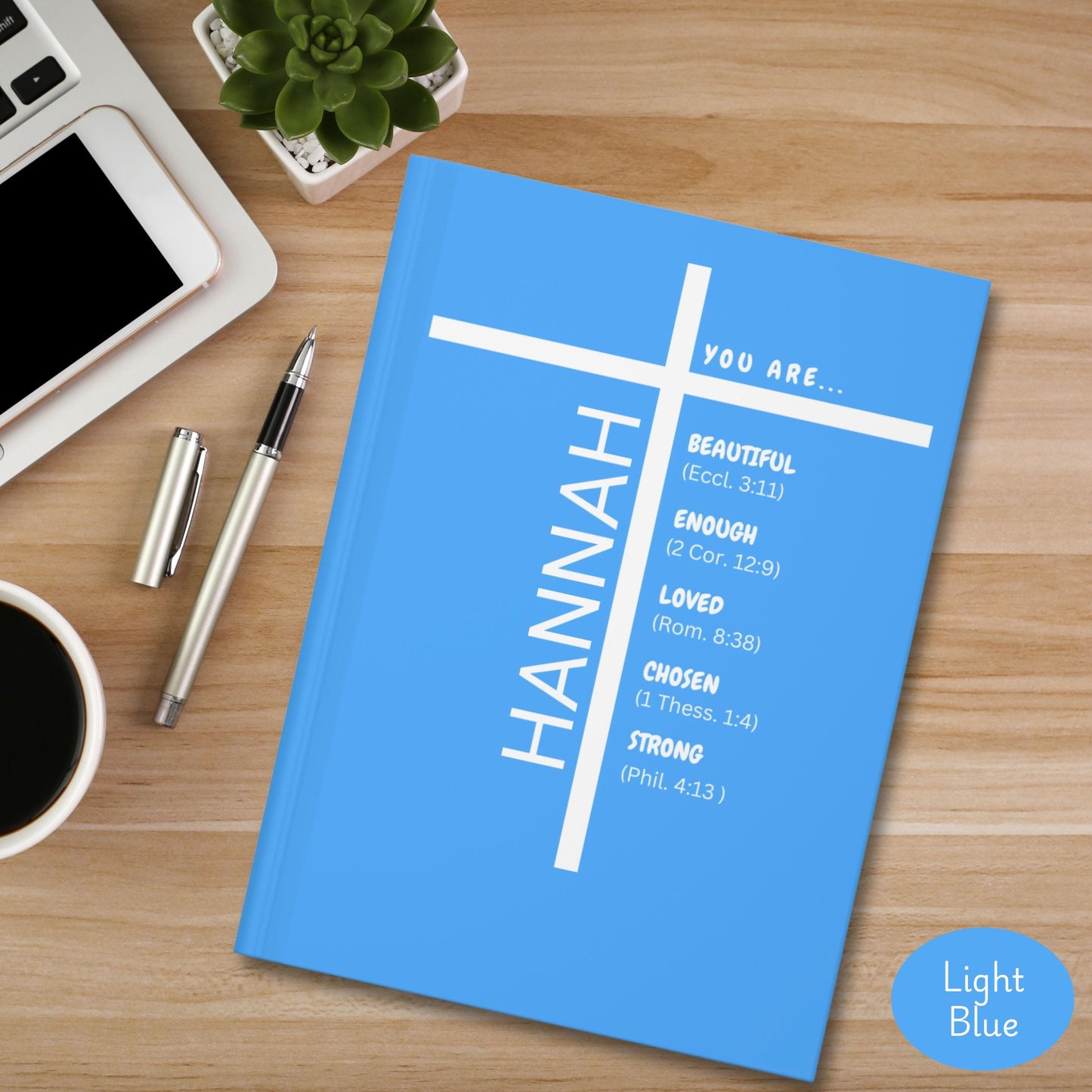 Custom Name Prayer Journal, Personalized Christian Journal, Bible Verse Journal Notebook, Religious Gift, Baptism First Communion Gift