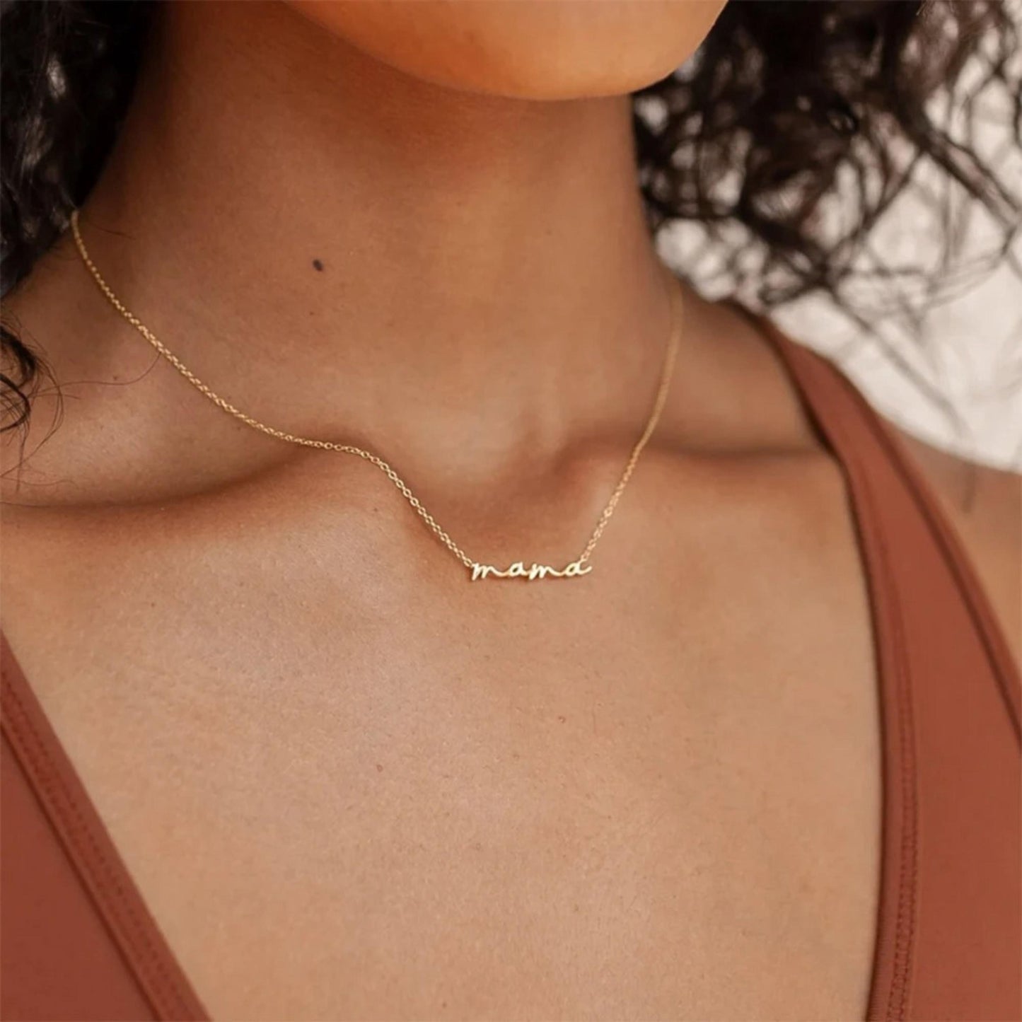 Mama necklace with personalized jewelry box, pendant gift for mom, necklace for mom, birthday gift for mom, bonus mom necklace