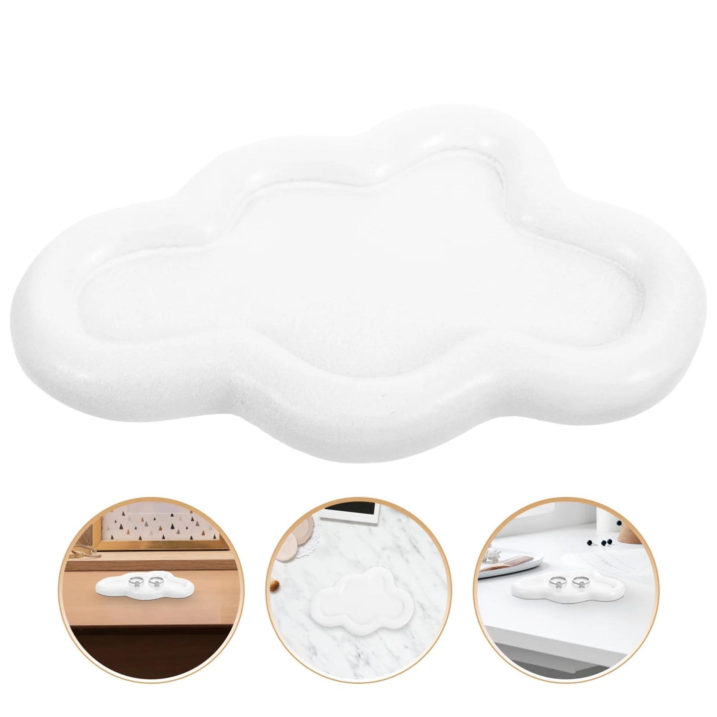 Personalized Cloud Trinket Dish, Custom Ring Dish, Bridesmaid proposal gift, Ceramic Jewelry Dish Bridal Shower Gift, Mothers Day Gift
