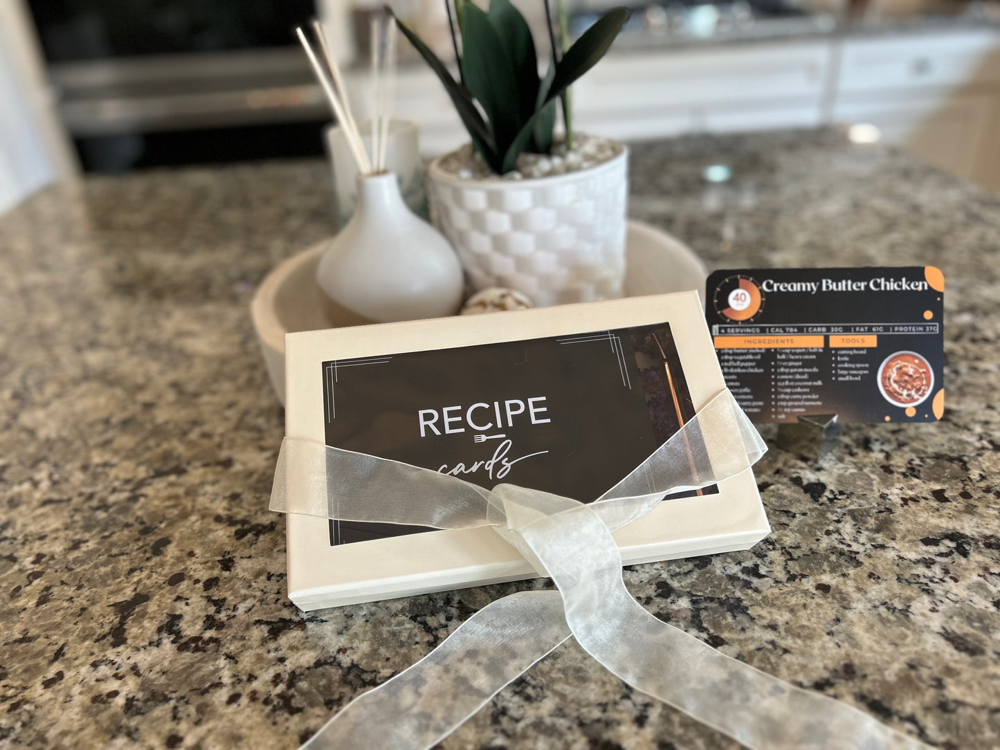 4x6 Double Sided Recipe cards and Box Set- 18 Meal Prep Cookbook flashcards & 17 Blank recipe cards and gift box set