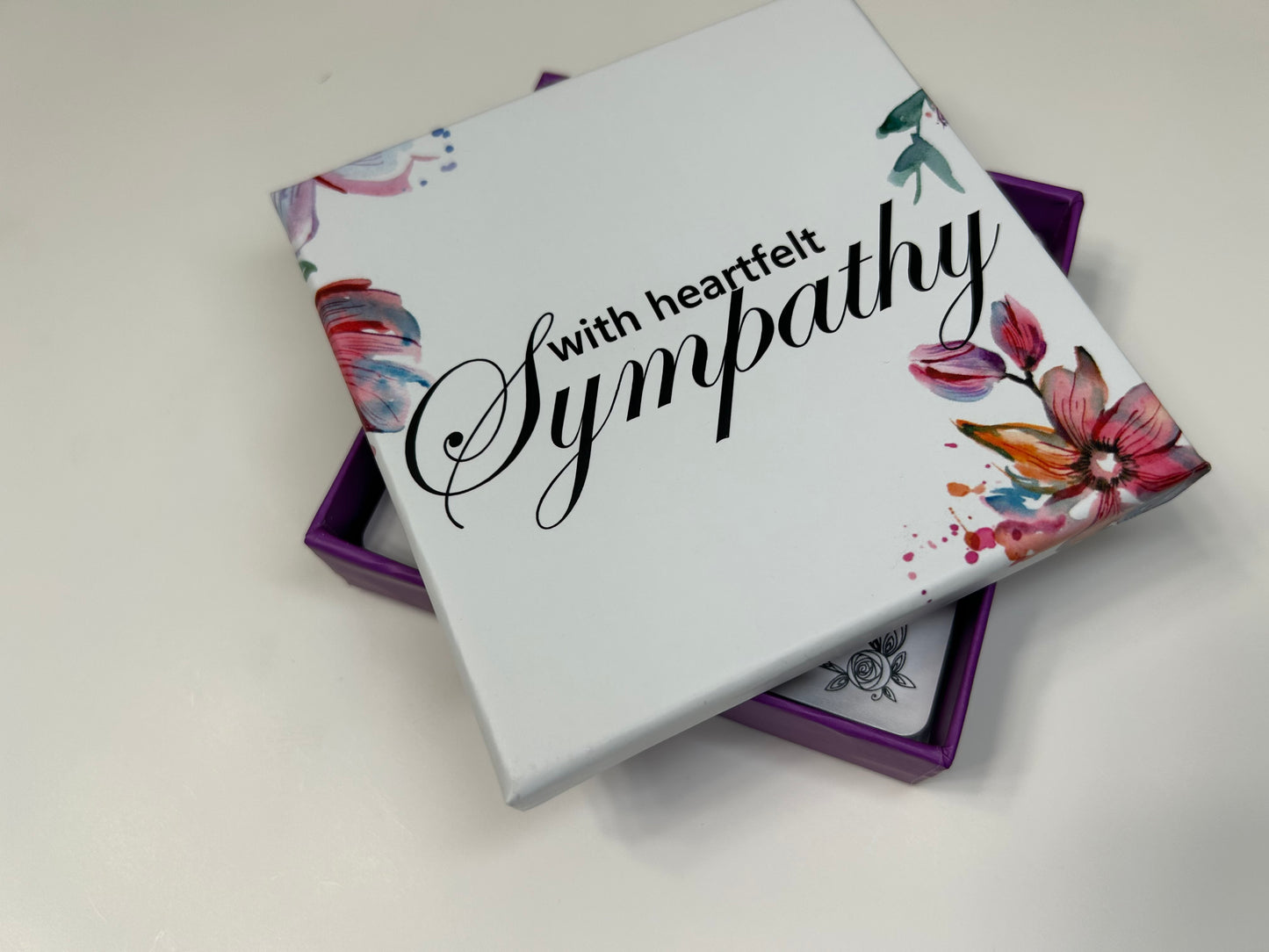 30 GIFTABLE Blank Sympathy Cards with Box - Funeral Guest Book Alternative- 3.5 x 3.5"