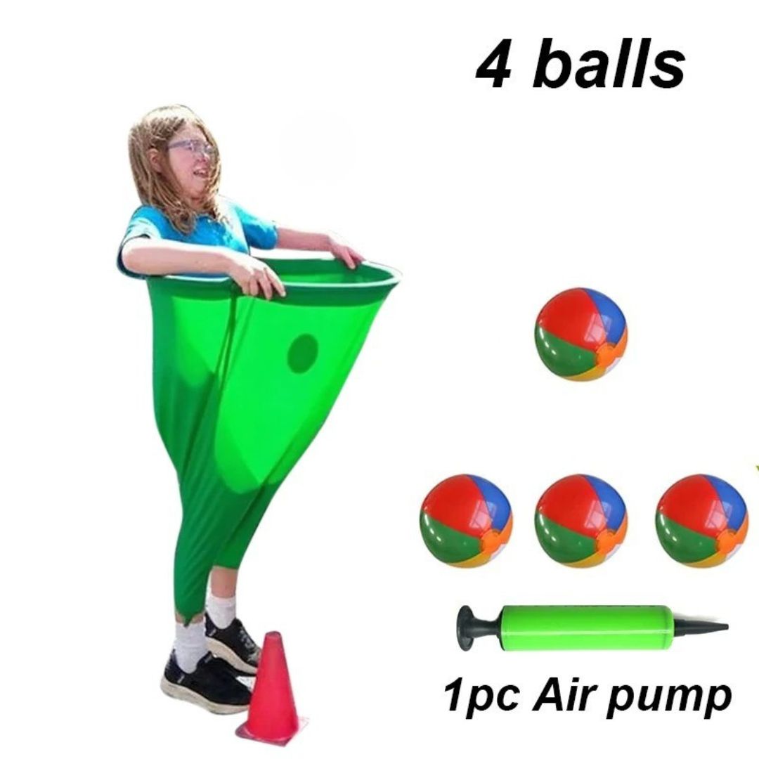 Granny Pants Yard Game – Giant Hilarious Outdoor Catch Game with Oversized Pants & Bouncy Balls