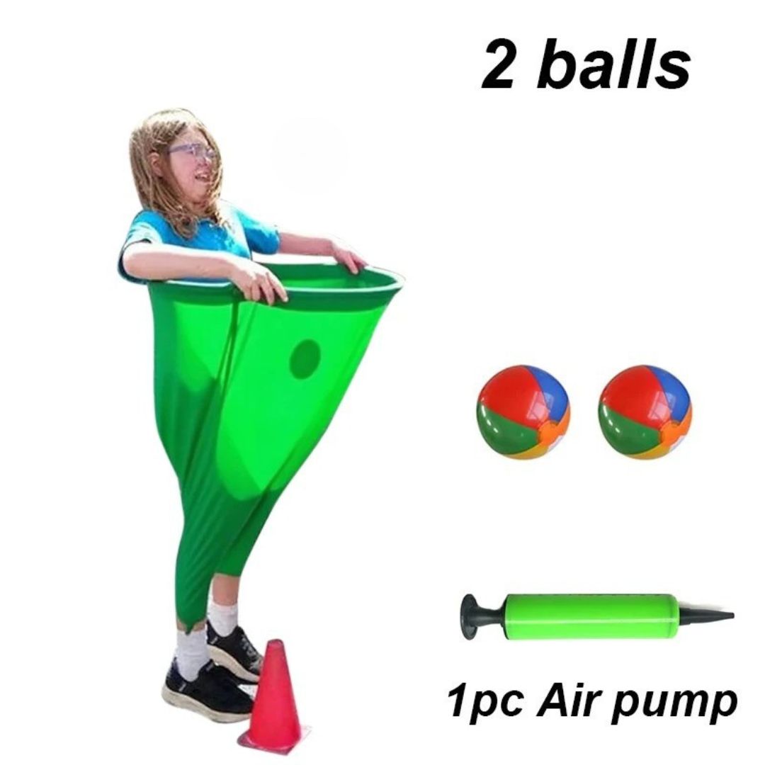 Granny Pants Yard Game – Giant Hilarious Outdoor Catch Game with Oversized Pants & Bouncy Balls