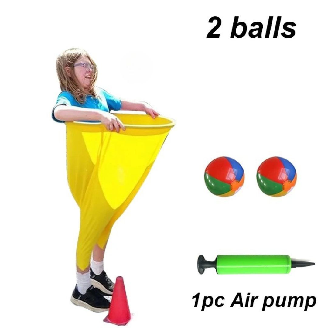 Granny Pants Yard Game – Giant Hilarious Outdoor Catch Game with Oversized Pants & Bouncy Balls