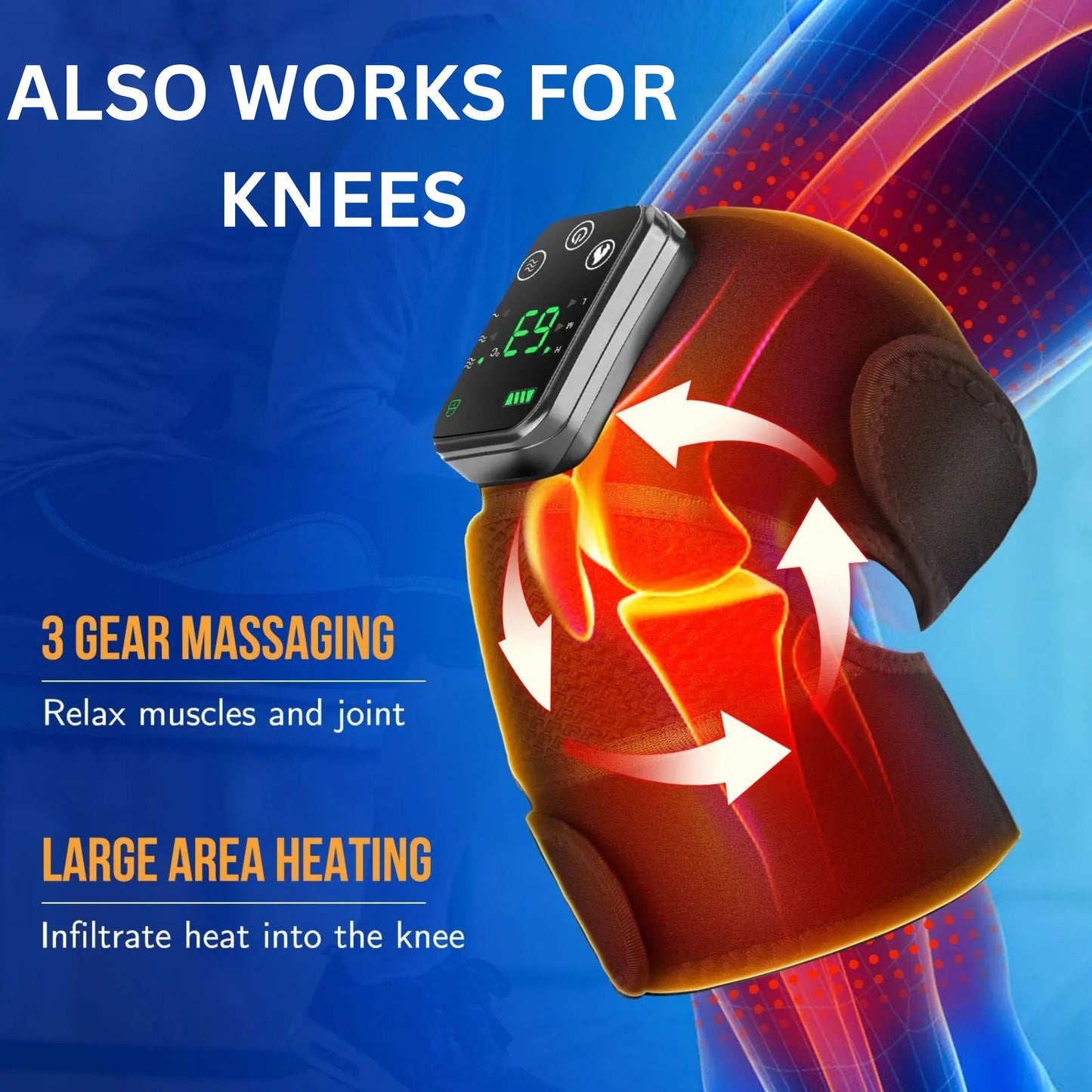 2-in-1 Electric Shoulder & Knee Heated Brace for Pain Relief