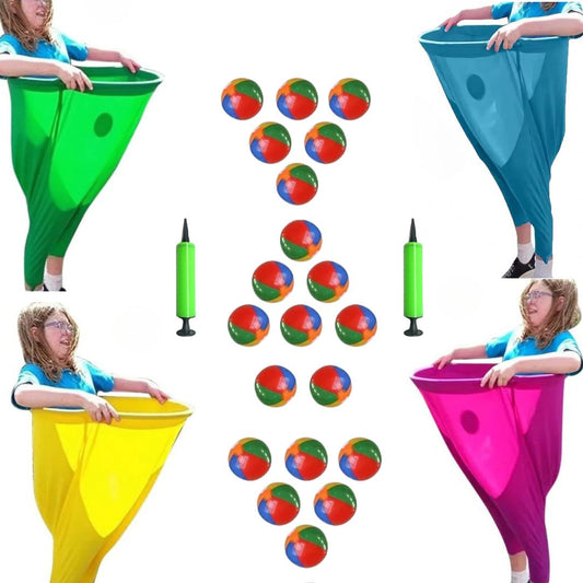 Granny Pants Yard Game – Giant Hilarious Outdoor Catch Game with Oversized Pants & Bouncy Balls