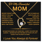 Preserved Real Red Rose Gift for Mom, Mom Necklace with luxury box