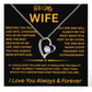 Preserved Real Red Rose Gift for Wife, Necklace for wife