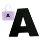 A- Decorative Letter Charm compatible with Bogg Bag & Simply Southern Tote Bag