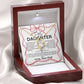 To My Daughter Necklace Gift from Dad, Father gift to daughter